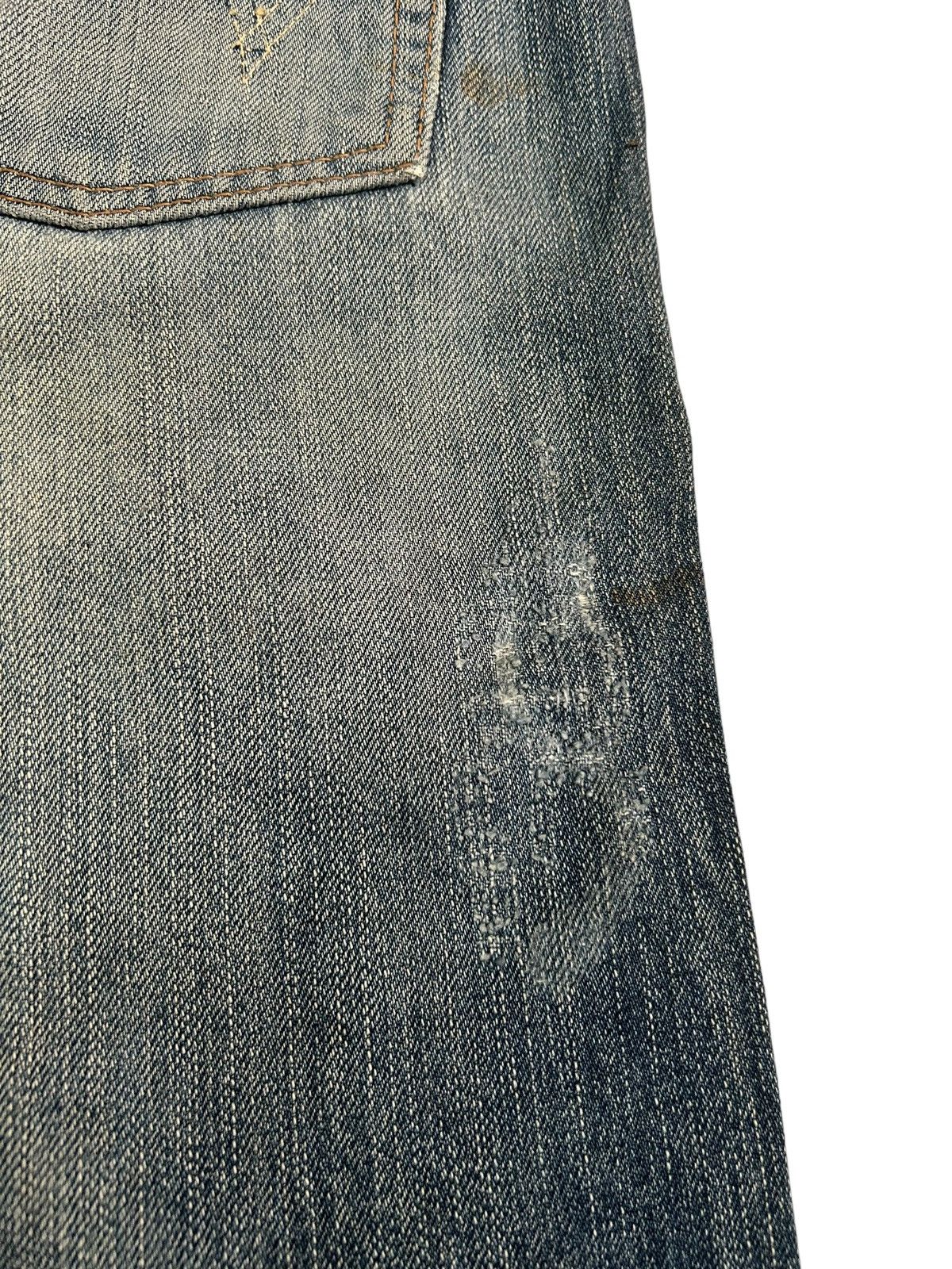 Japanese Brand × Kapital × Vintage Thrashed Vtg Edwin Selvedge disteressed denim Size US 34 / EU 50 - 11 Thumbnail