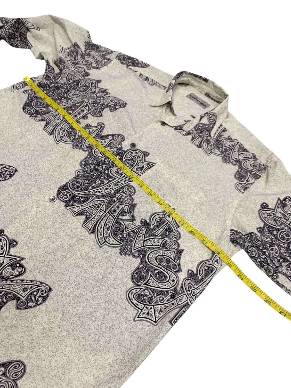 Kansai Yamamoto Rare Kansai Yamamoto Man Batik Motif Button Down Silk Shirt Size US L / EU 52-54 / 3 - 5 Thumbnail