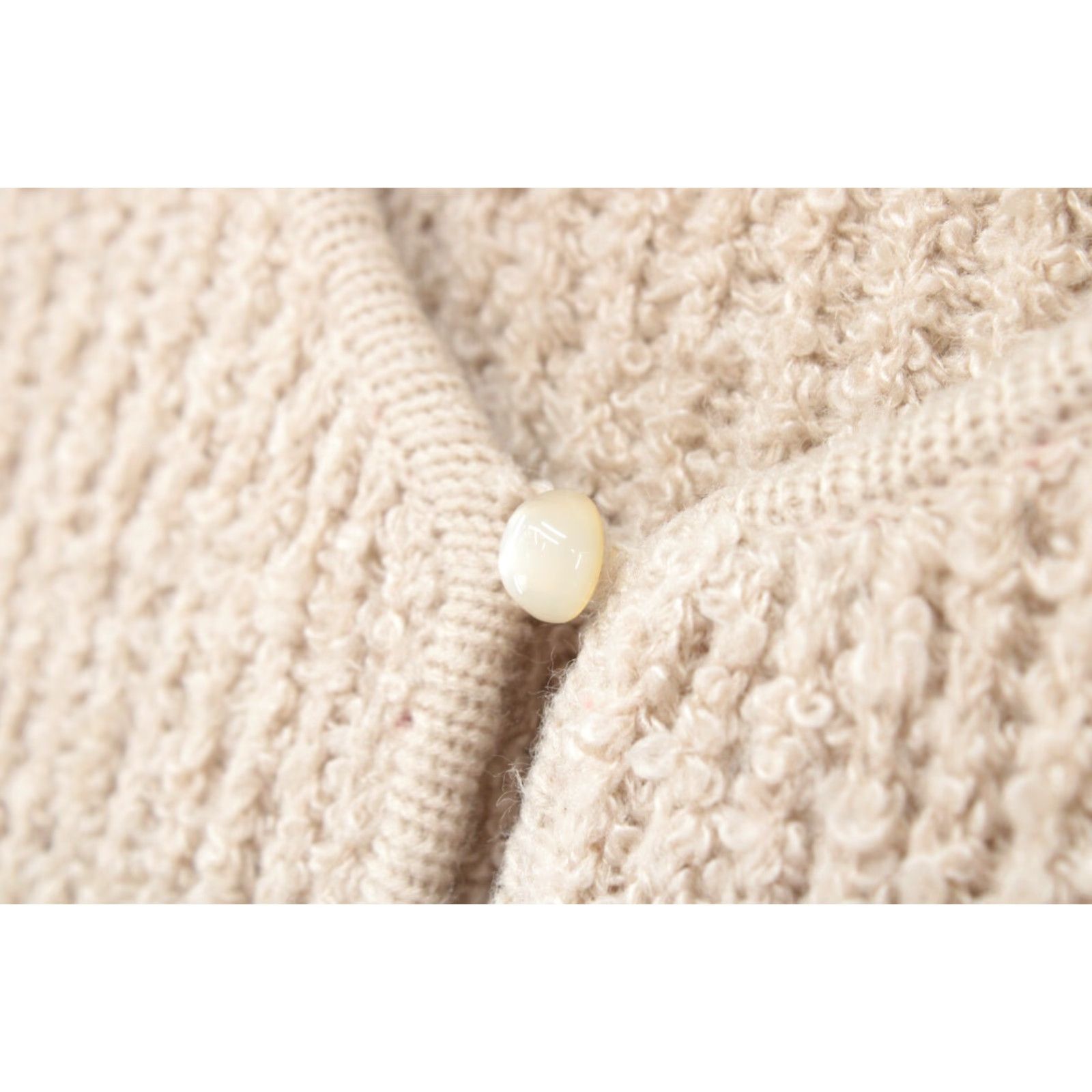 Vintage VINTAGE May Co Cardigan Womens M Beige Boho Grandmacore Old Money 80s 90s Pockets Buttons Womens Size M / US 6-8 / IT 42-44 - 4 Thumbnail