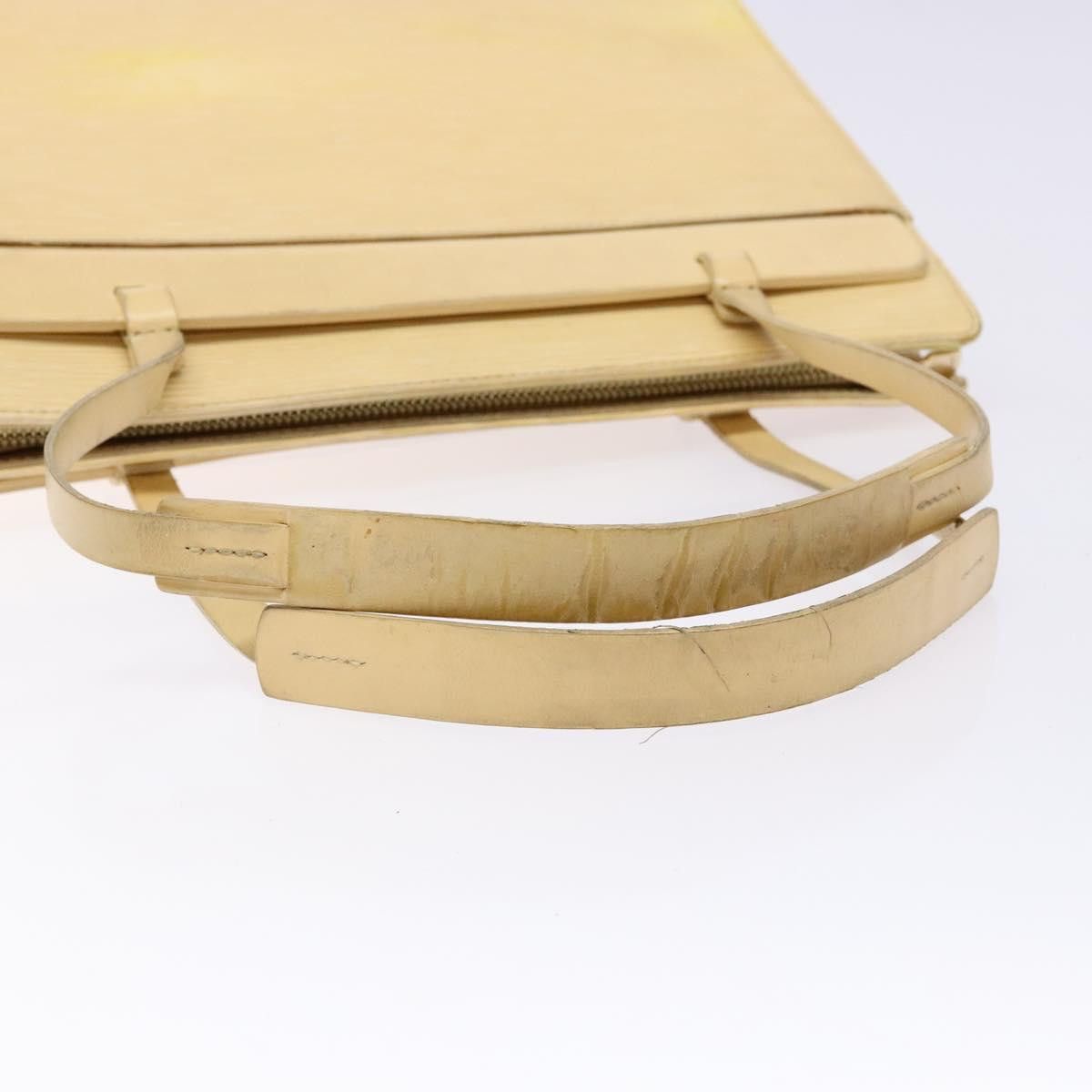Louis Vuitton LOUIS VUITTON Epi Croisette PM Tote Bag Vanilla M5249a Size ONE SIZE - 7 Thumbnail