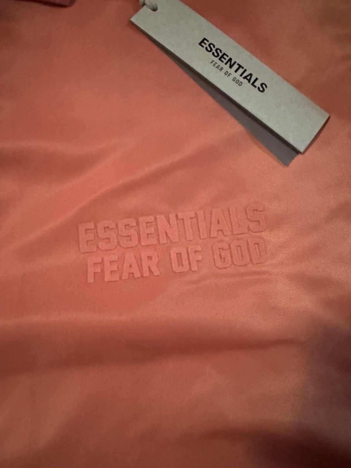 Essentials Coral Fear Of God Essential Nylon Button Up Shirt Size US S / EU 44-46 / 1 - 2 Thumbnail