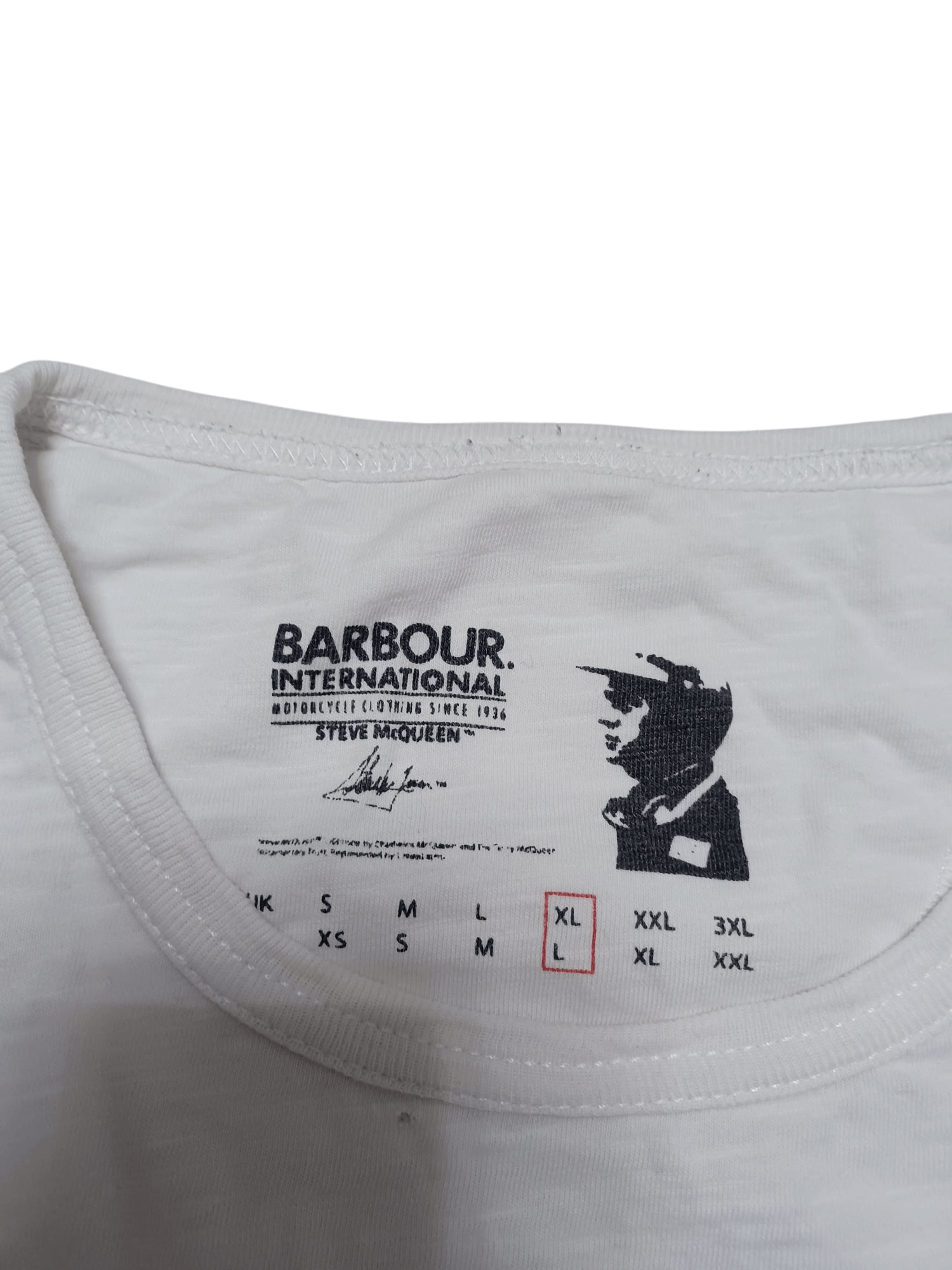 Barbour STEVE MCQUEEN BARBOUR RACING RARE TEE Size US L / EU 52-54 / 3 - 3 Thumbnail