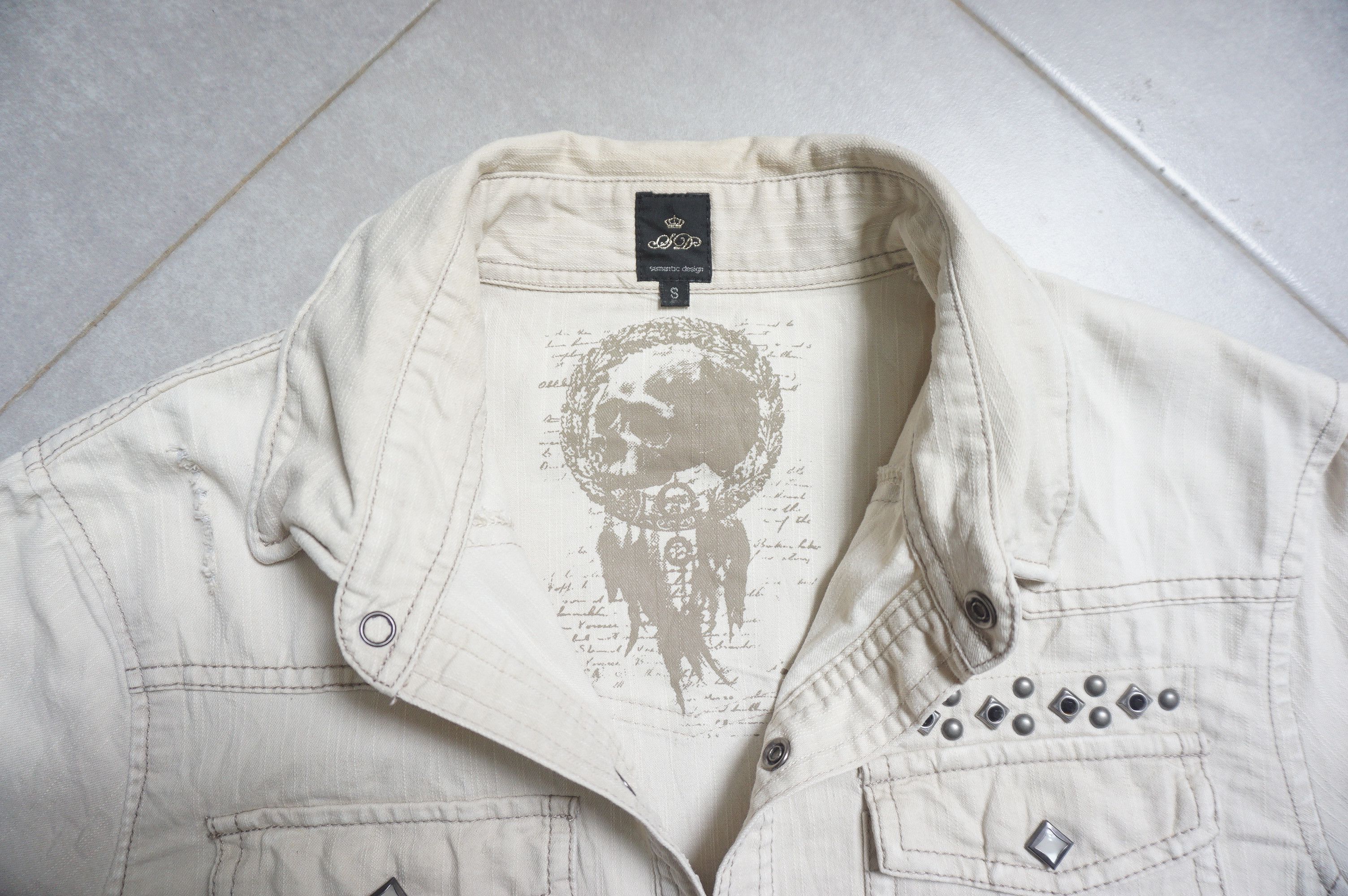 semanticdesign Semantic Design studed poem shirt Size US S / EU 44-46 / 1 - 5 Thumbnail