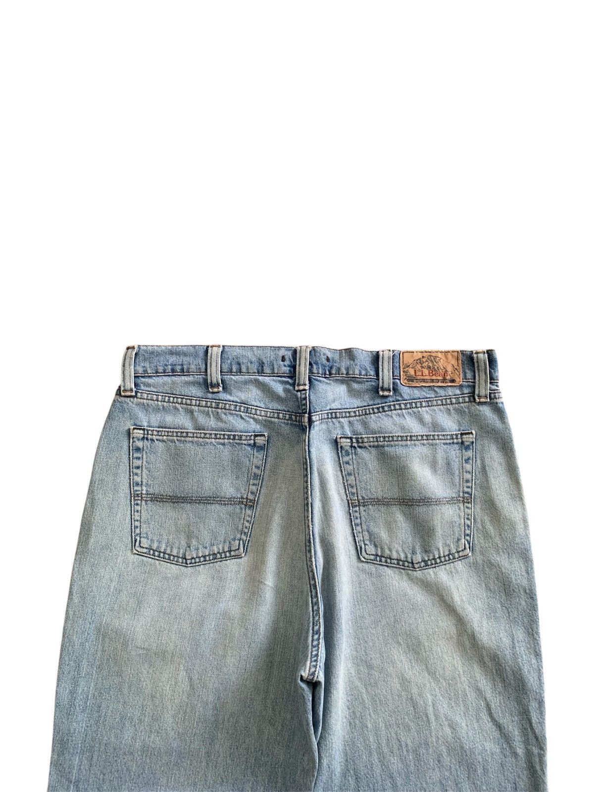 L.L. Bean Vintage LL Bean Natural fit Distressed Faded Jeans Size US 36 / EU 52 - 3 Thumbnail