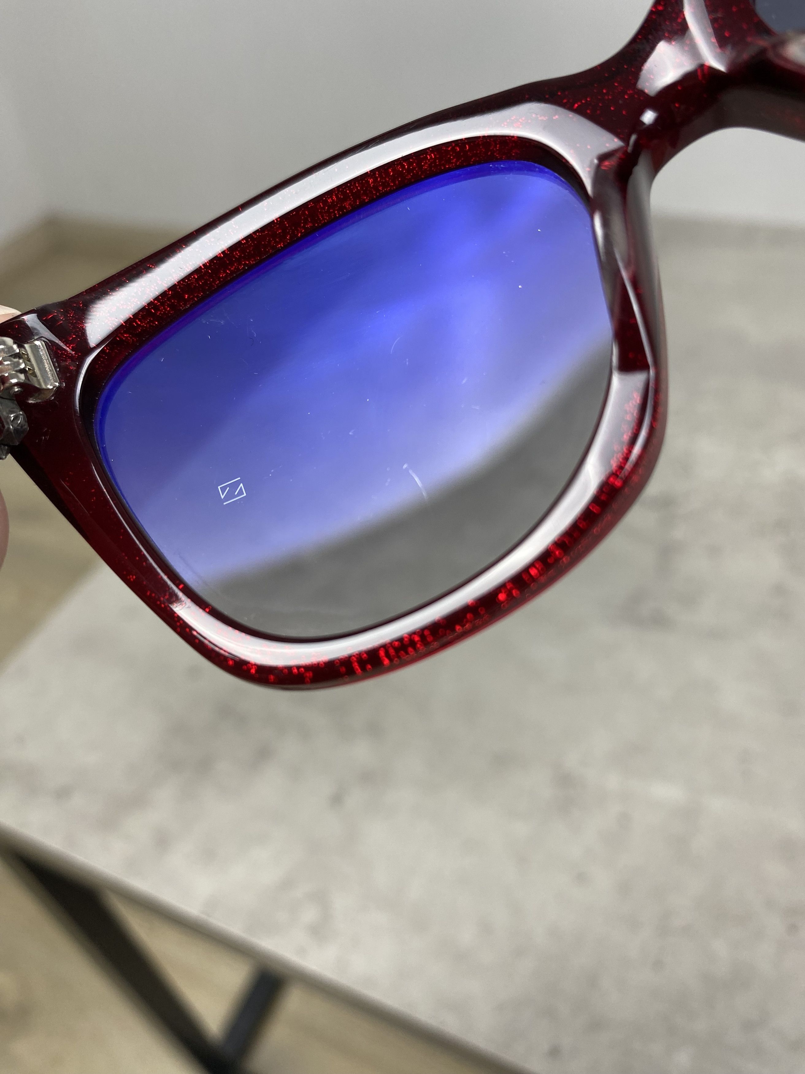 Chrome Hearts Chrome Hearts GLITTER GOO II RCRYS Sunglasses Red Size ONE SIZE - 19 Thumbnail