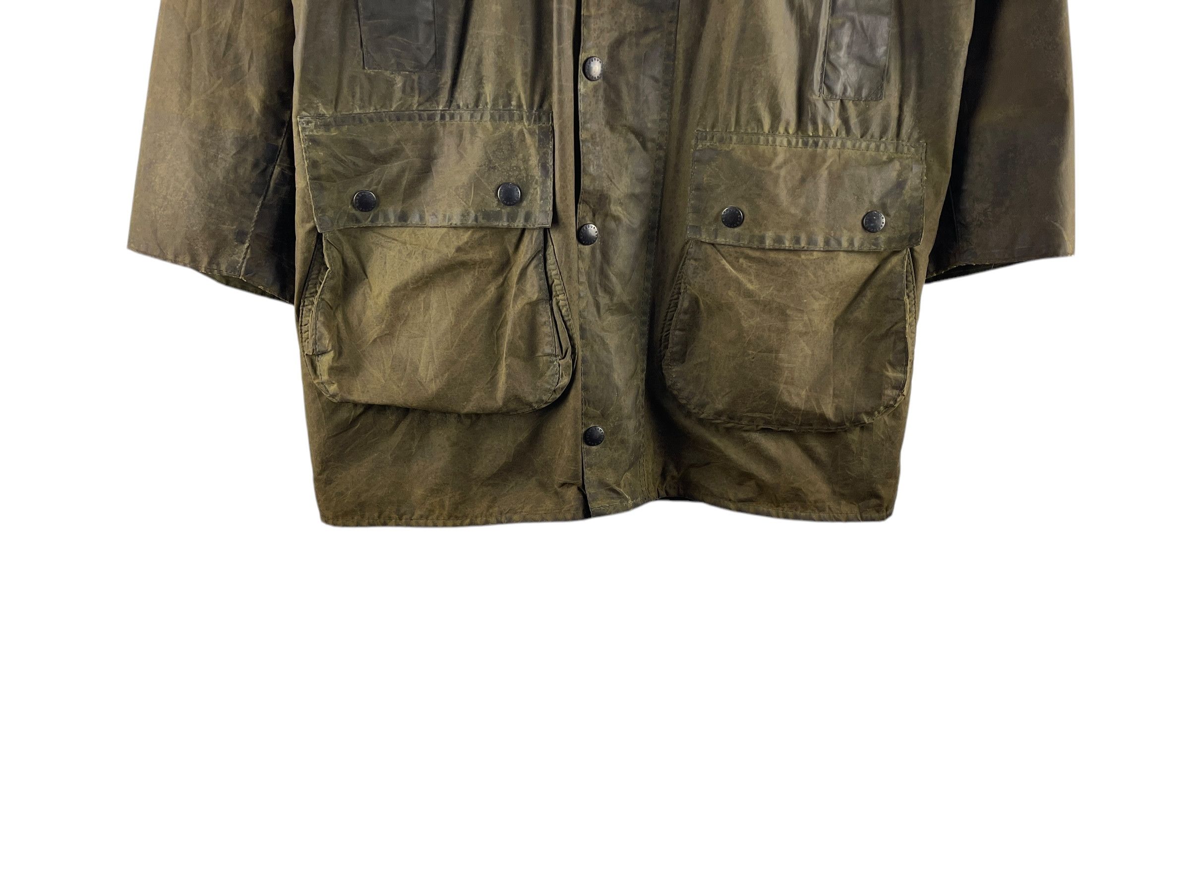 Barbour Vintage Barbour Wax Green Jacket Size L / US 10 / IT 46 - 9 Thumbnail