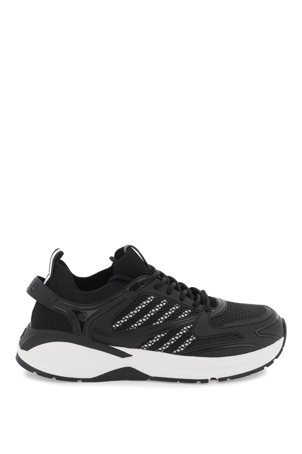 image of Dsquared2 Dash Sneakers Running in Nero Bianco, Men's (Size 10)