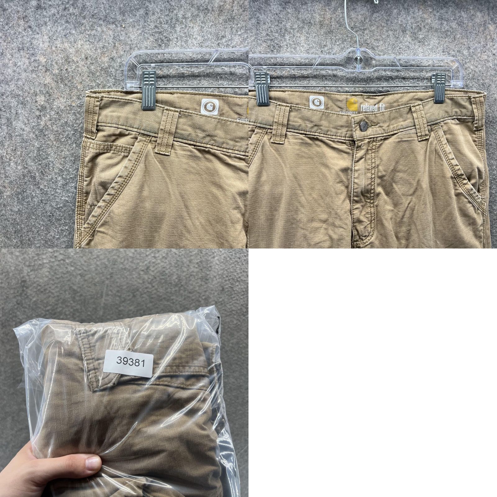 Carhartt Carhartt Force Cargo Pants Mens 34x32 Beige Relaxed Fit Workwear Utility Ripstop Pants Size US 34 / EU 50 - 8 Thumbnail