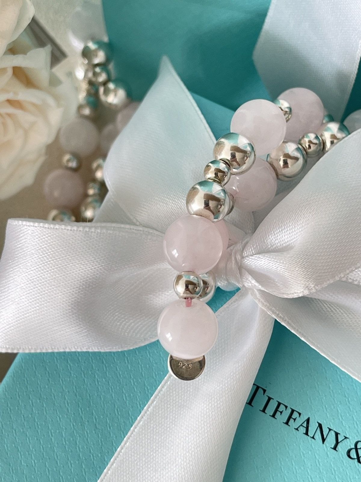 Tiffany & Co. Vintage Tiffany & Co. Pink Quartz Silver Beads Necklace 30” Size ONE SIZE - 14 Thumbnail