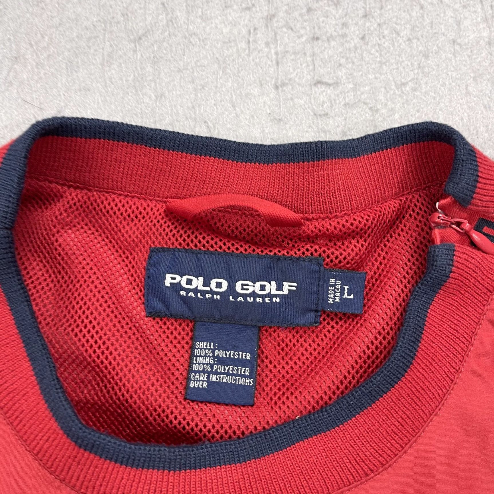 Vintage VINTAGE Polo Golf Jacket Mens L Red Windbreaker 90s Golf Logo Softshell Nylon Polyester Lightweight Size US L / EU 52-54 / 3 - 4 Thumbnail