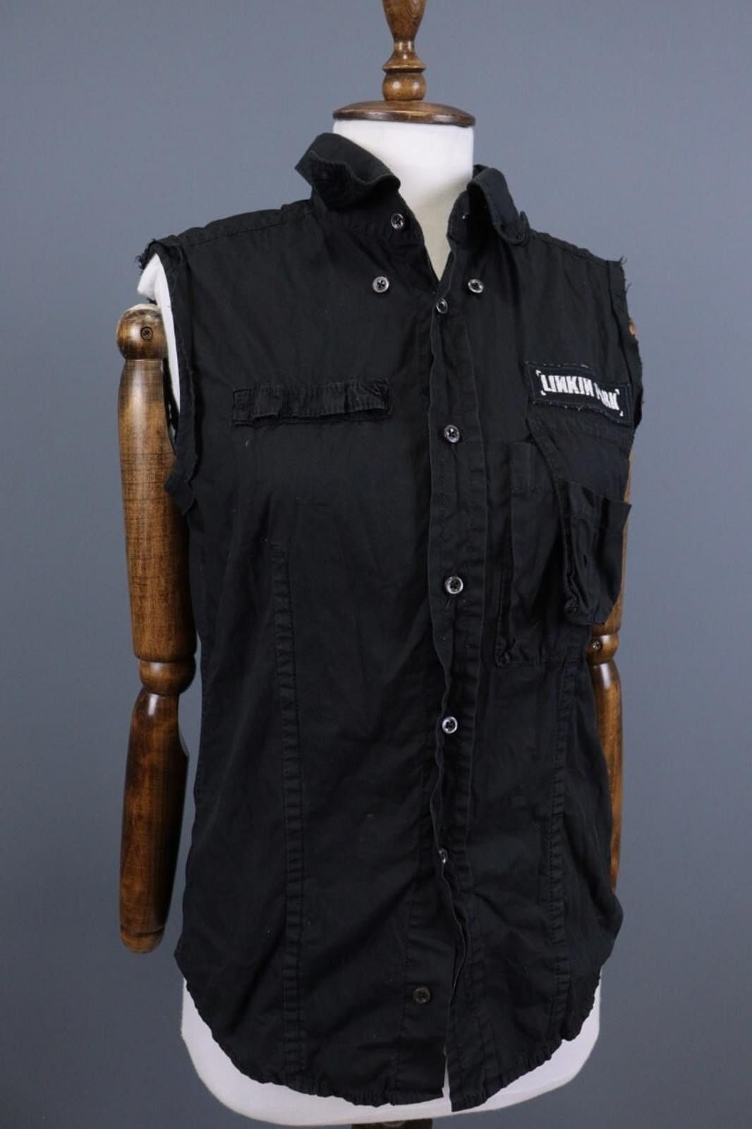 Dsquared2 Dsquared2 Black Button Down Sleeveless Blouse Shirt Size 50 Size M / US 6-8 / IT 42-44 - 6 Thumbnail