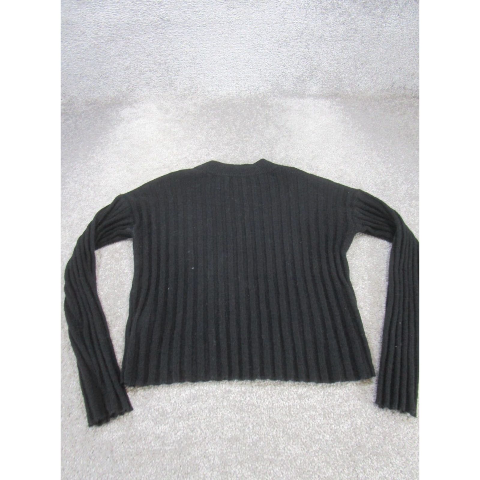 Madewell Madewell Sweater Womens 2XS Ribbed Knit Pullover Black Wool Blend Size XXS / US 00 / IT 34 - 3 Thumbnail