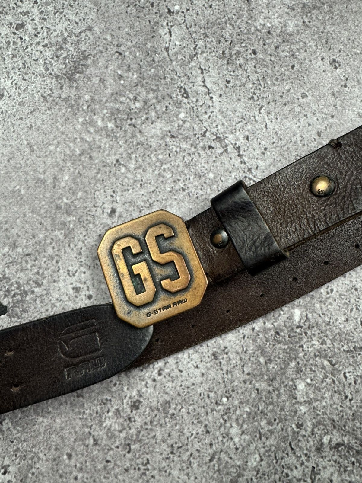 G-Star 00'S NUMBER NINE STYLE G STAR LEATHER RARE Y2K BELT VINTAGE Size ONE SIZE - 4 Thumbnail