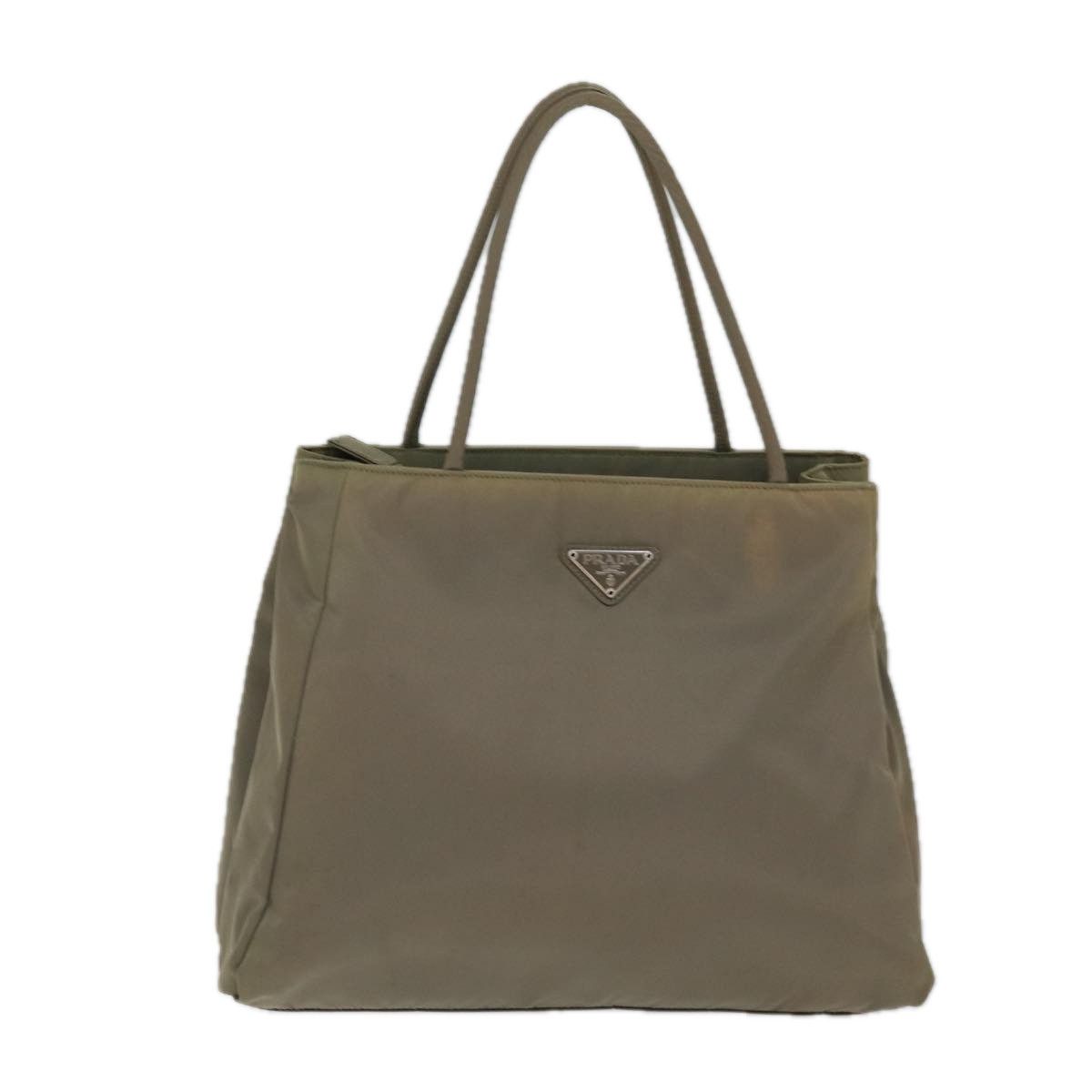 Prada Tessuto Grey Synthetic Handbag (Pre-Owned) Size ONE SIZE - 1 Thumbnail