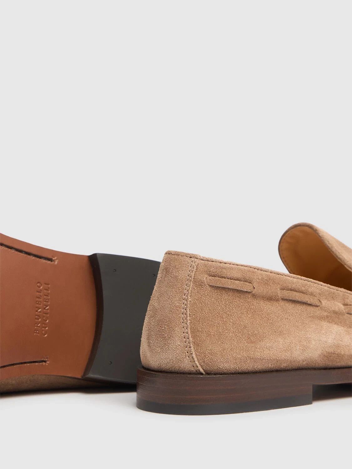 Brunello Cucinelli CUCINELLI $1100 Lt Beige Loafers New Auth Size US 6 / EU 39 - 4 Thumbnail