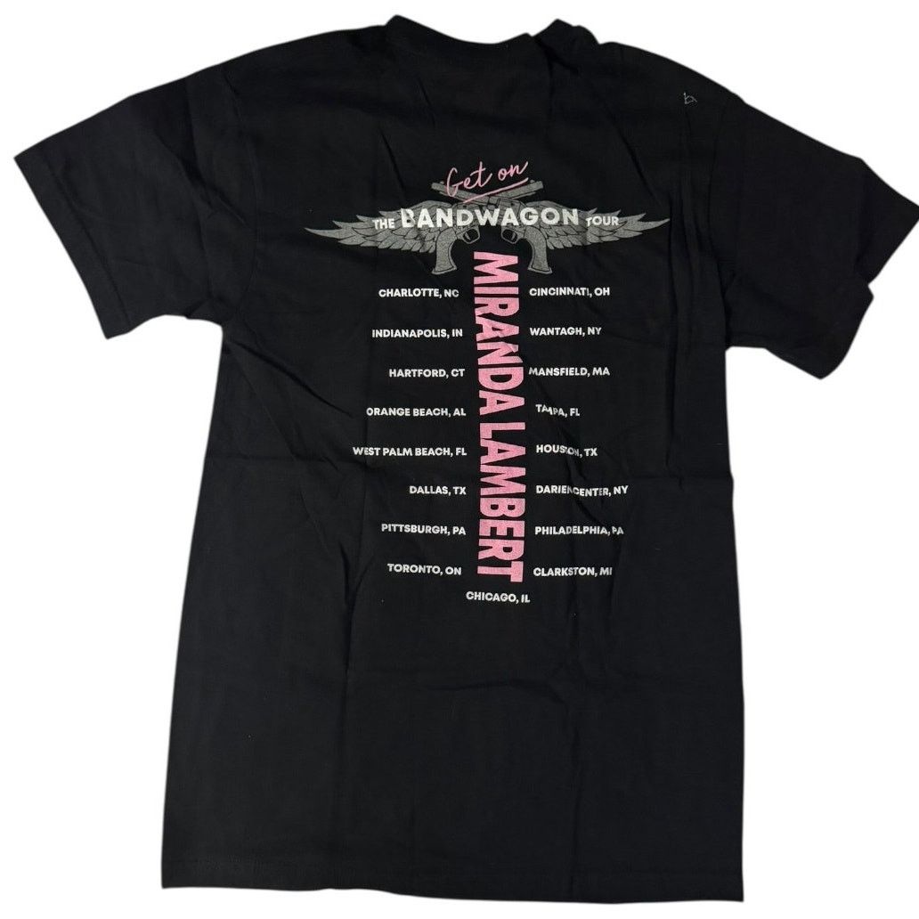 Gildan Miranda Lambert Get on the Bandwagon Tour TShirt Black Small Size US S / EU 44-46 / 1 - 4 Thumbnail