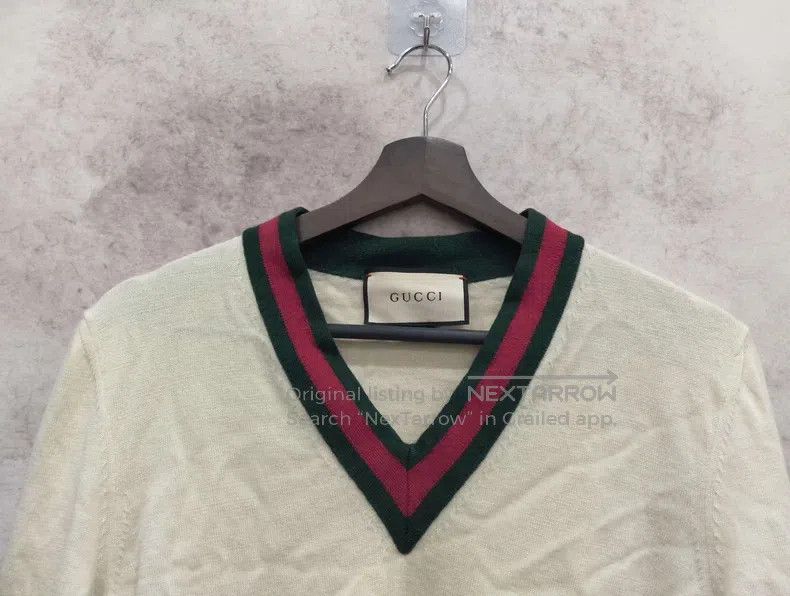 Gucci Gucci White knit sweater Size US M / EU 48-50 / 2 - 3 Thumbnail