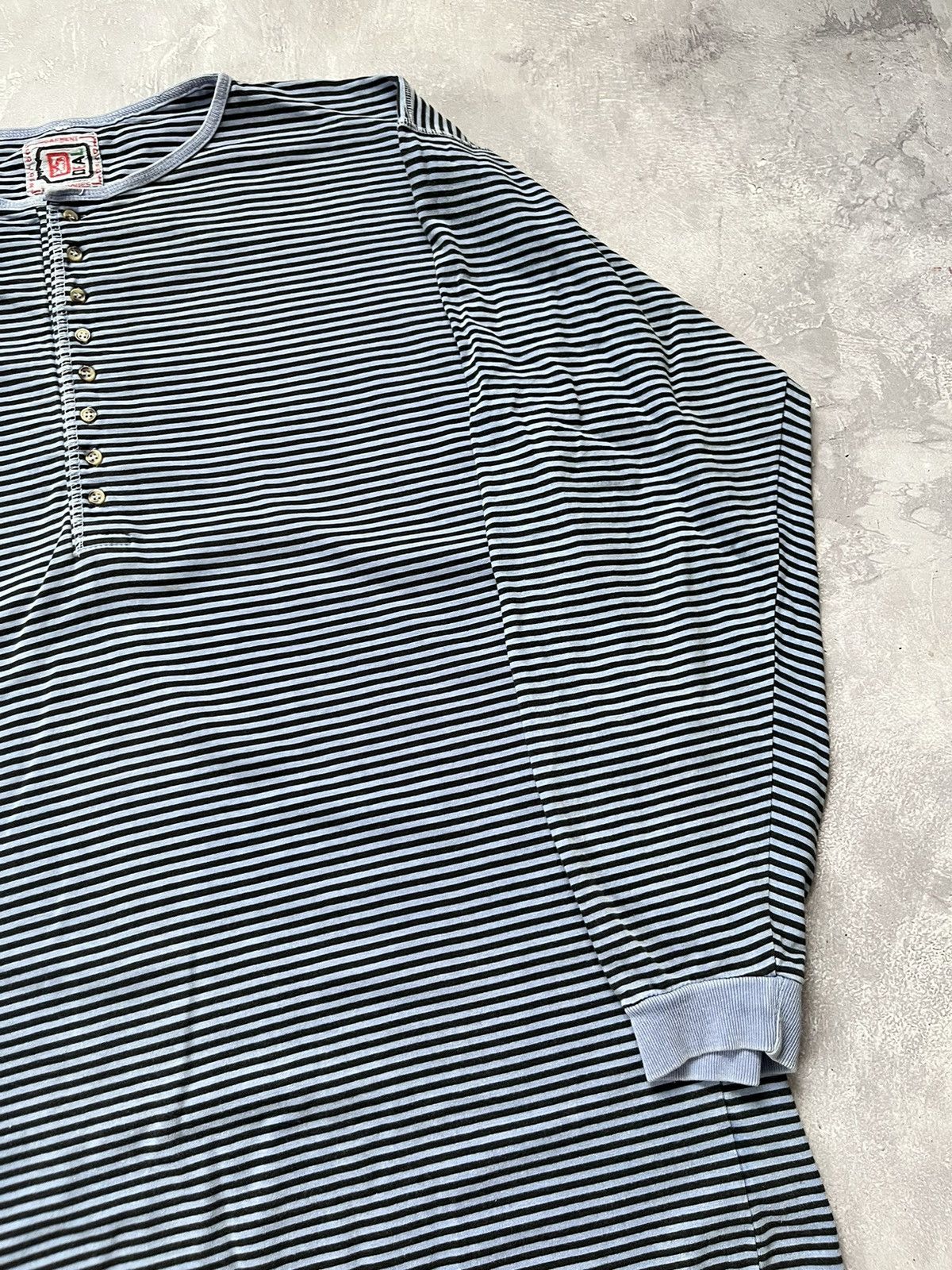 Brain Dead 💥Rare💥 DEAL Garment Dyed Color Striped Longsleeve Japan Size US L / EU 52-54 / 3 - 2 Thumbnail