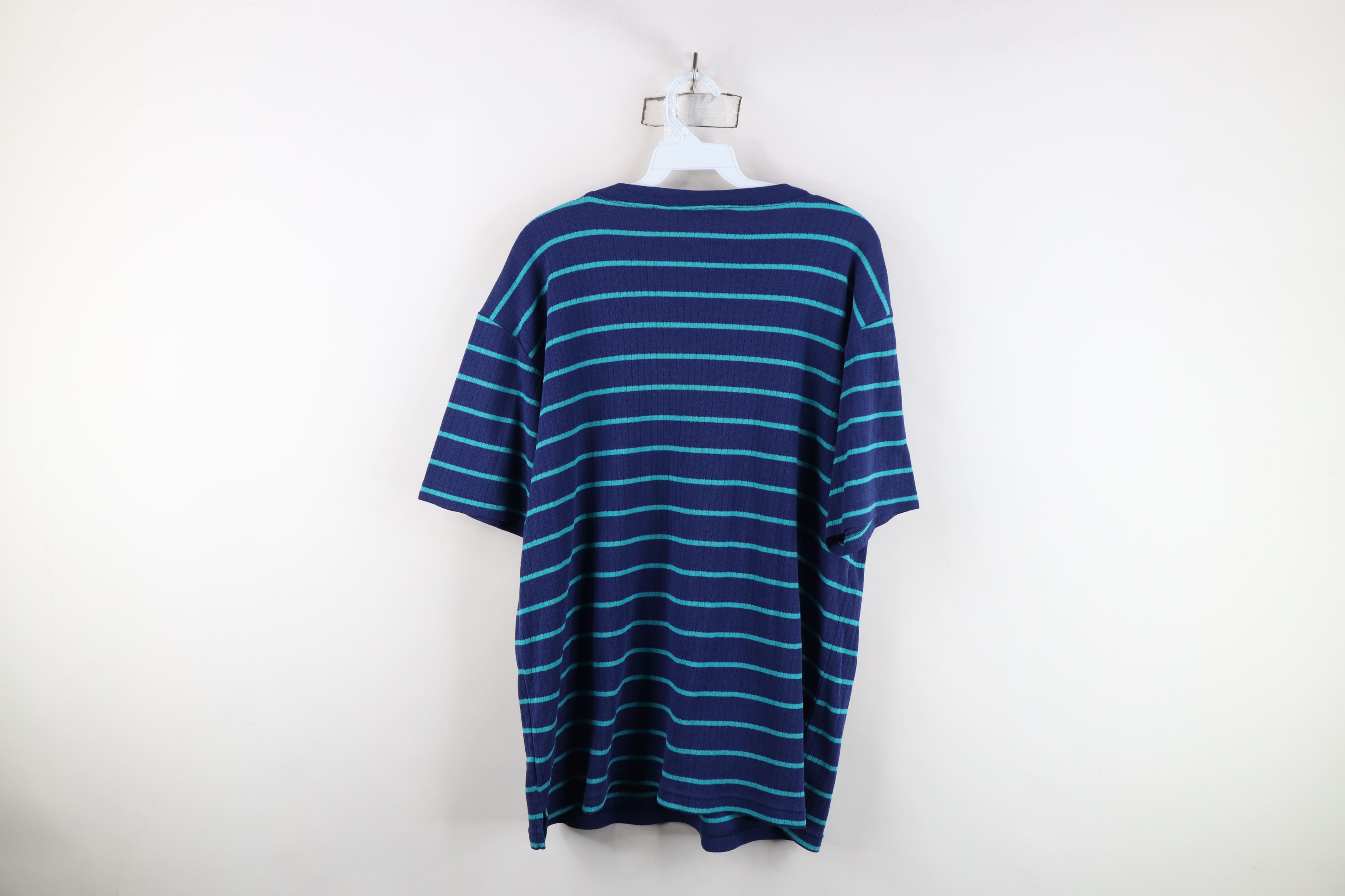 Vintage Vintage 90s Streetwear Ribbed Knit Short Sleeve T-Shirt Size M / US 6-8 / IT 42-44 - 10 Thumbnail