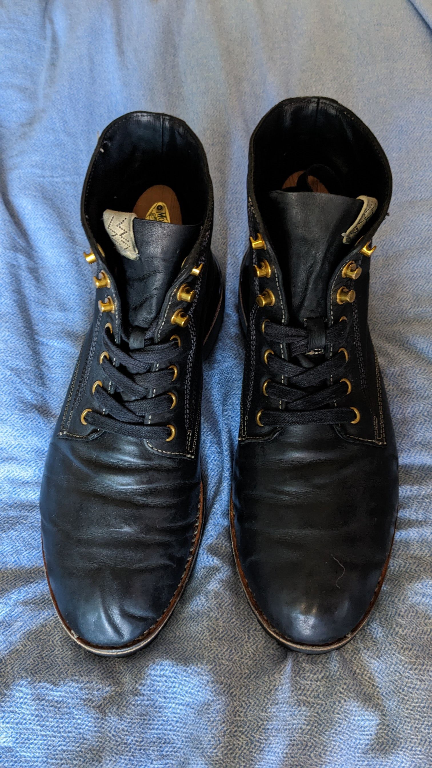 Visvim Black Kangaroo Virgil Boots Size US 8 / EU 41 - 1 Thumbnail