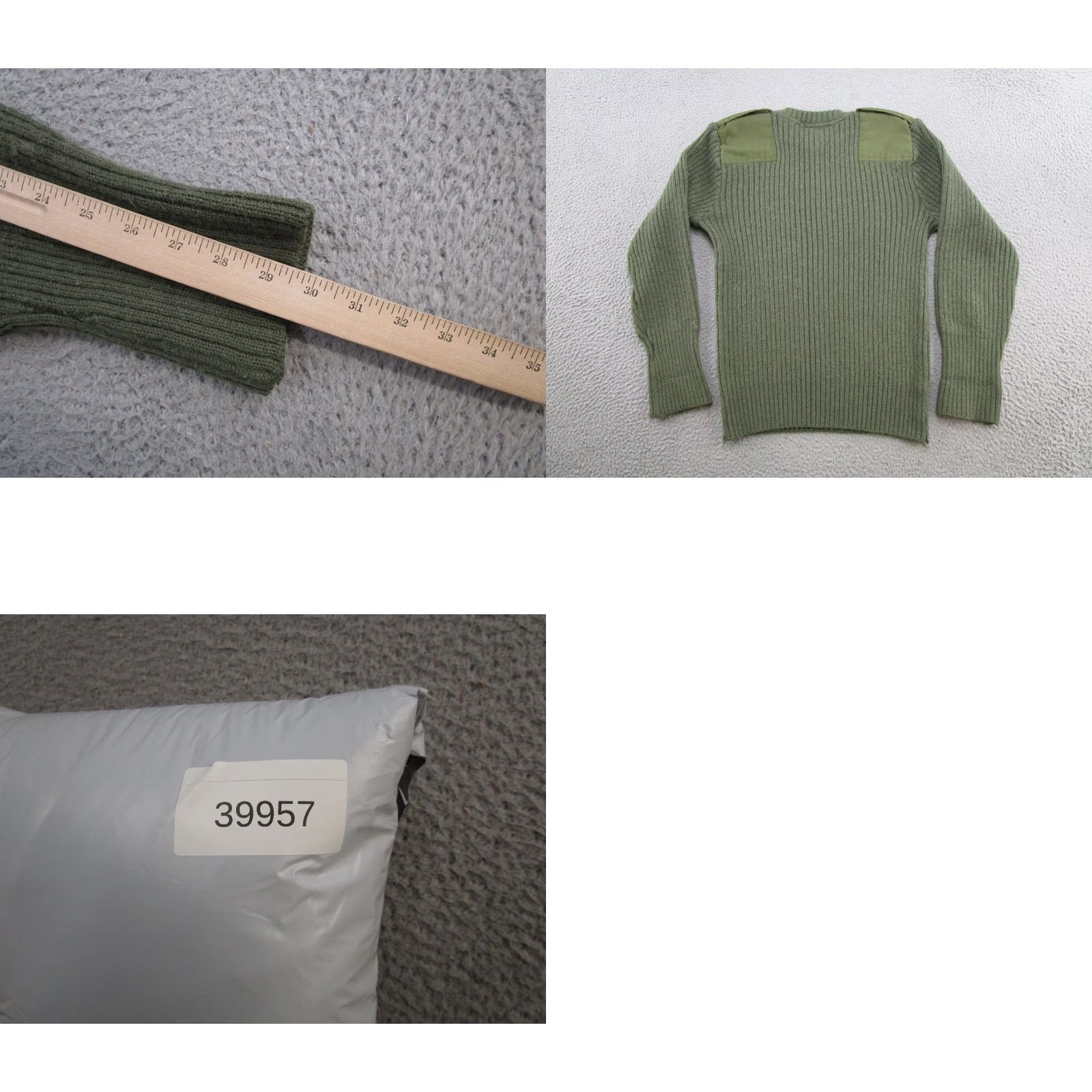 Olive VINTAGE Jersey Mans Military Sweater Shirt? Size US S / EU 44-46 / 1 - 8 Thumbnail