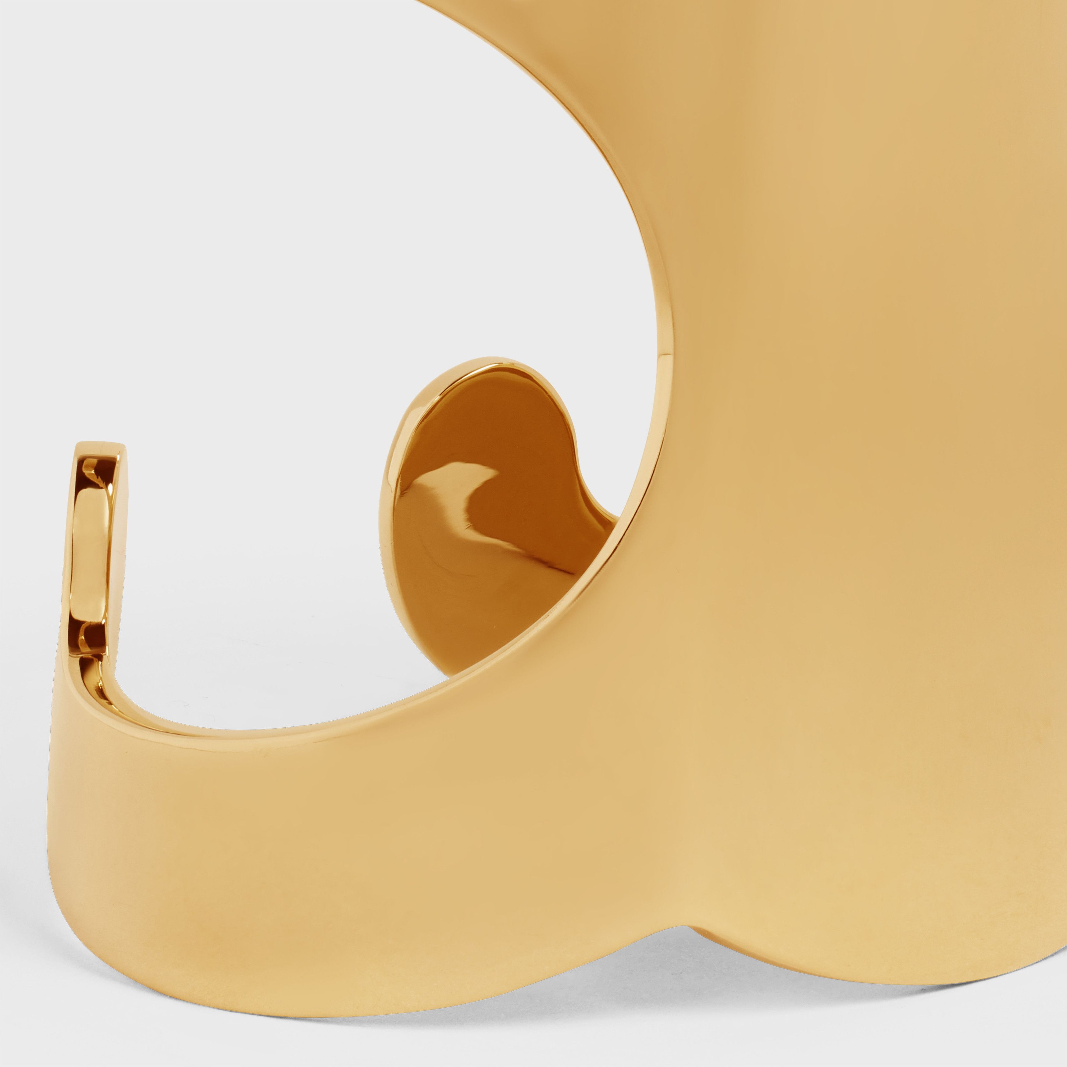 Celine o1bcso1str0925 460GN6BRA Size: OS / Shadow Cuff in Gold Size ONE SIZE - 4 Thumbnail