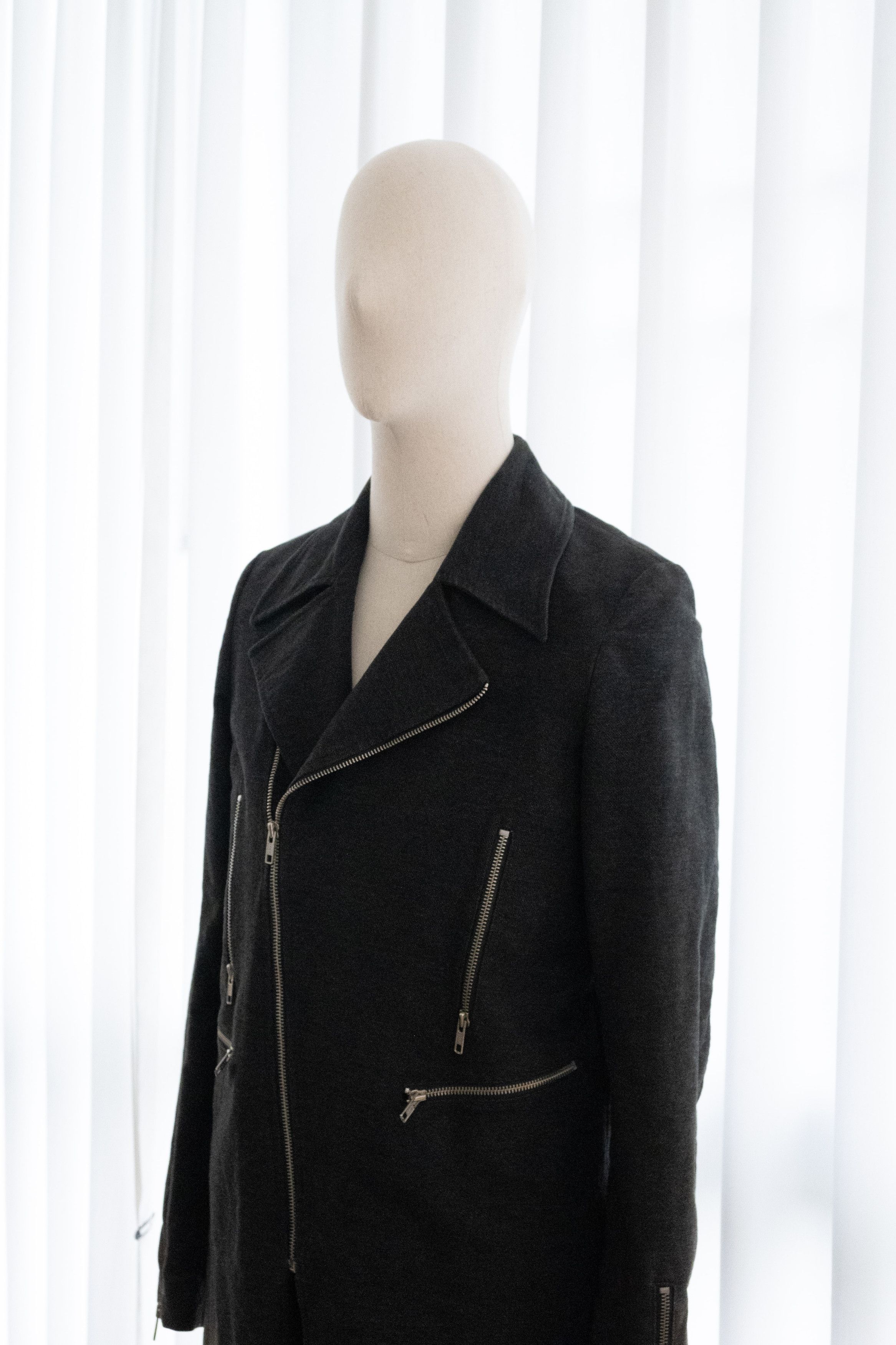 Raf Simons AW1998 Raf Simons “Radioactivity” Biker Coat Size US M / EU 48-50 / 2 - 2 Thumbnail