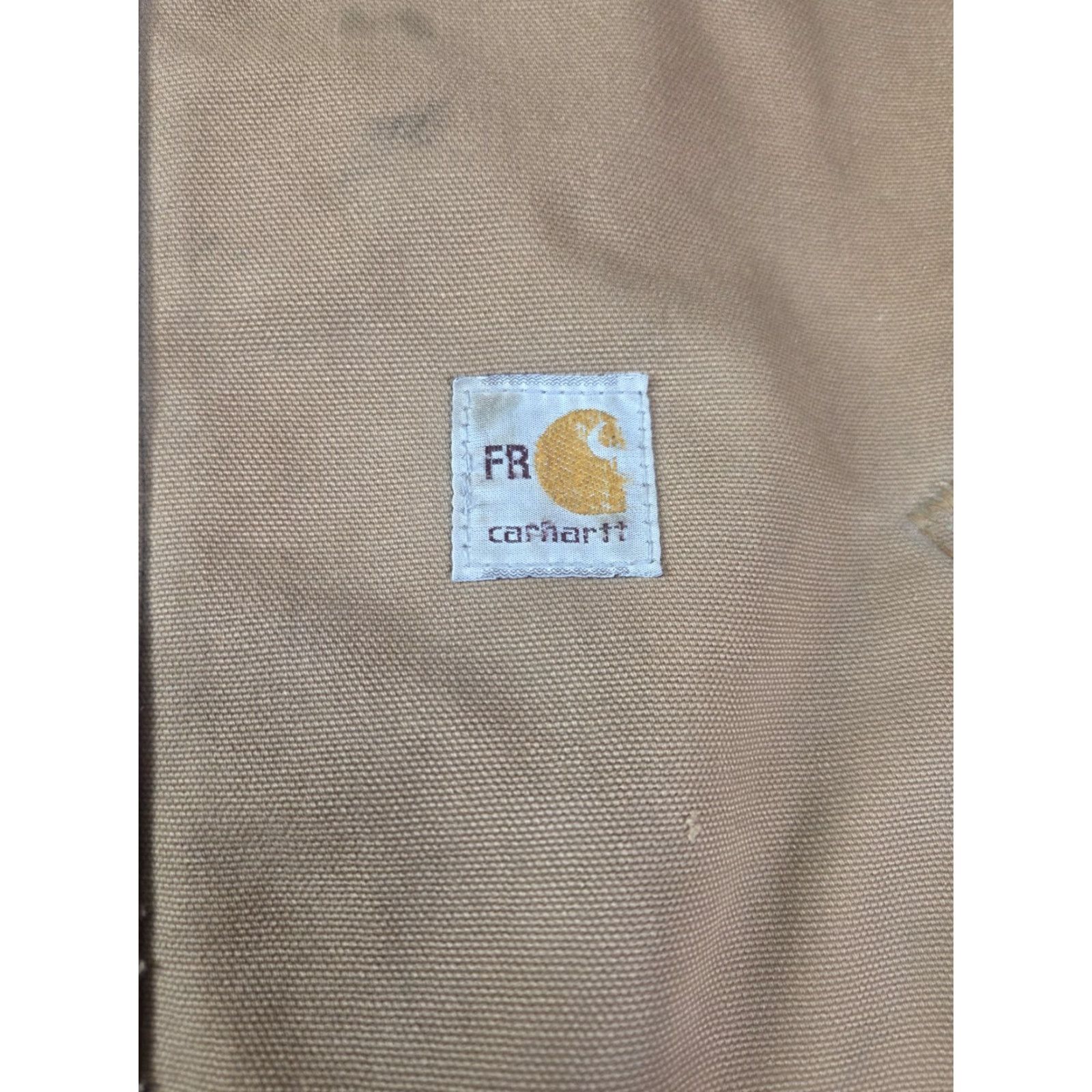 Carhartt VINTAGE Carhartt FR Flame Resistant Jacket XL Distressed Duck Canvas Quilted FRJ195 BRN Size US XL / EU 56 / 4 - 3 Thumbnail