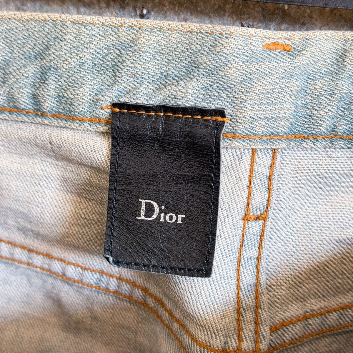 Dior × Hedi Slimane Dior SS04 “STRIP” Clawmark Bleu Claire Waxed Denim By Hedi Size US 34 / EU 50 - 8 Thumbnail