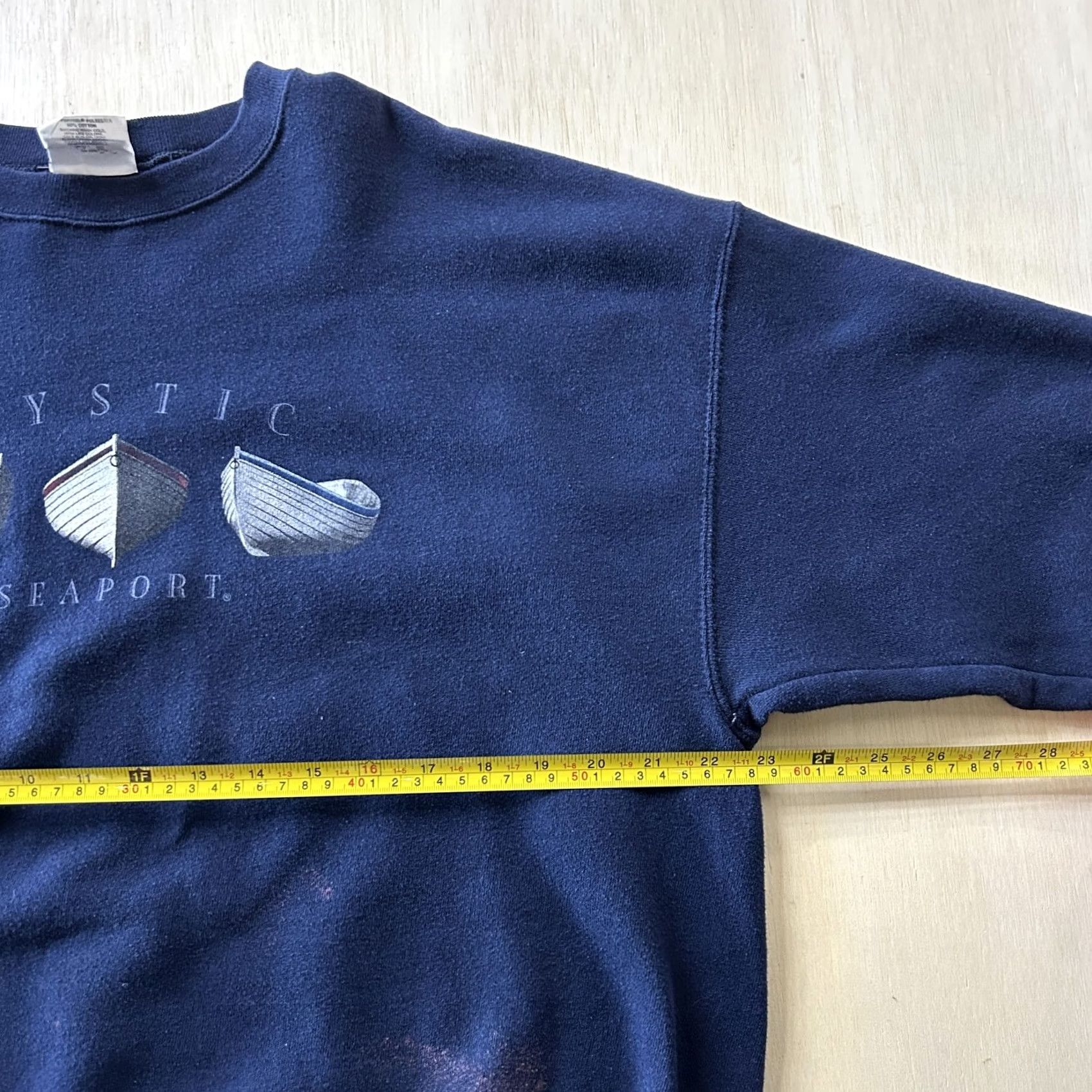Vintage Vintage Sutton's Mystic Seaport Sweatshirt Mens XL Blue Fleece Nautical Crewneck Size US XL / EU 56 / 4 - 5 Thumbnail