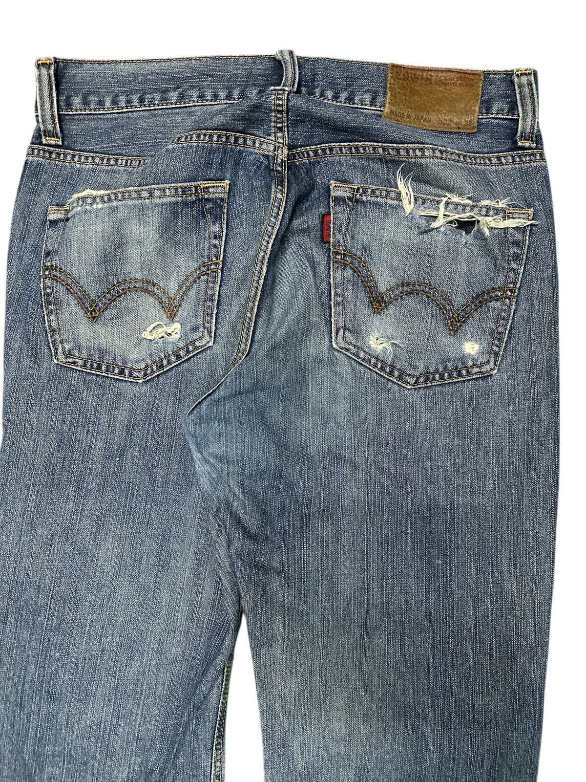 Kapital Distress Vintage Edwin 503 bluewashed. Size US 32 / EU 48 - 3 Thumbnail