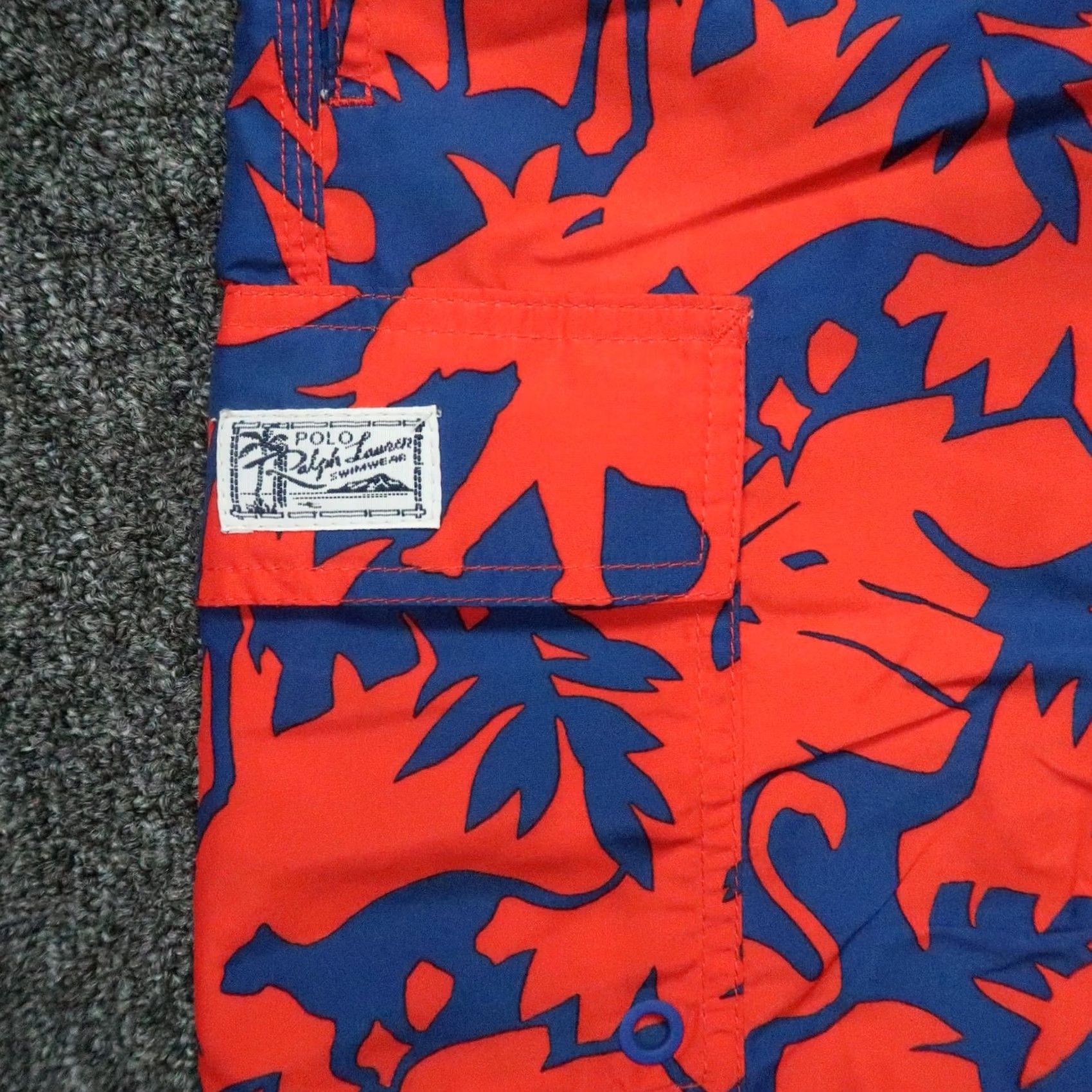 Polo Ralph Lauren Polo Ralph Lauren Mens Small Red Blue Swim Trunks Lined Pockets Floral Safari Size US S / EU 44-46 / 1 - 4 Thumbnail