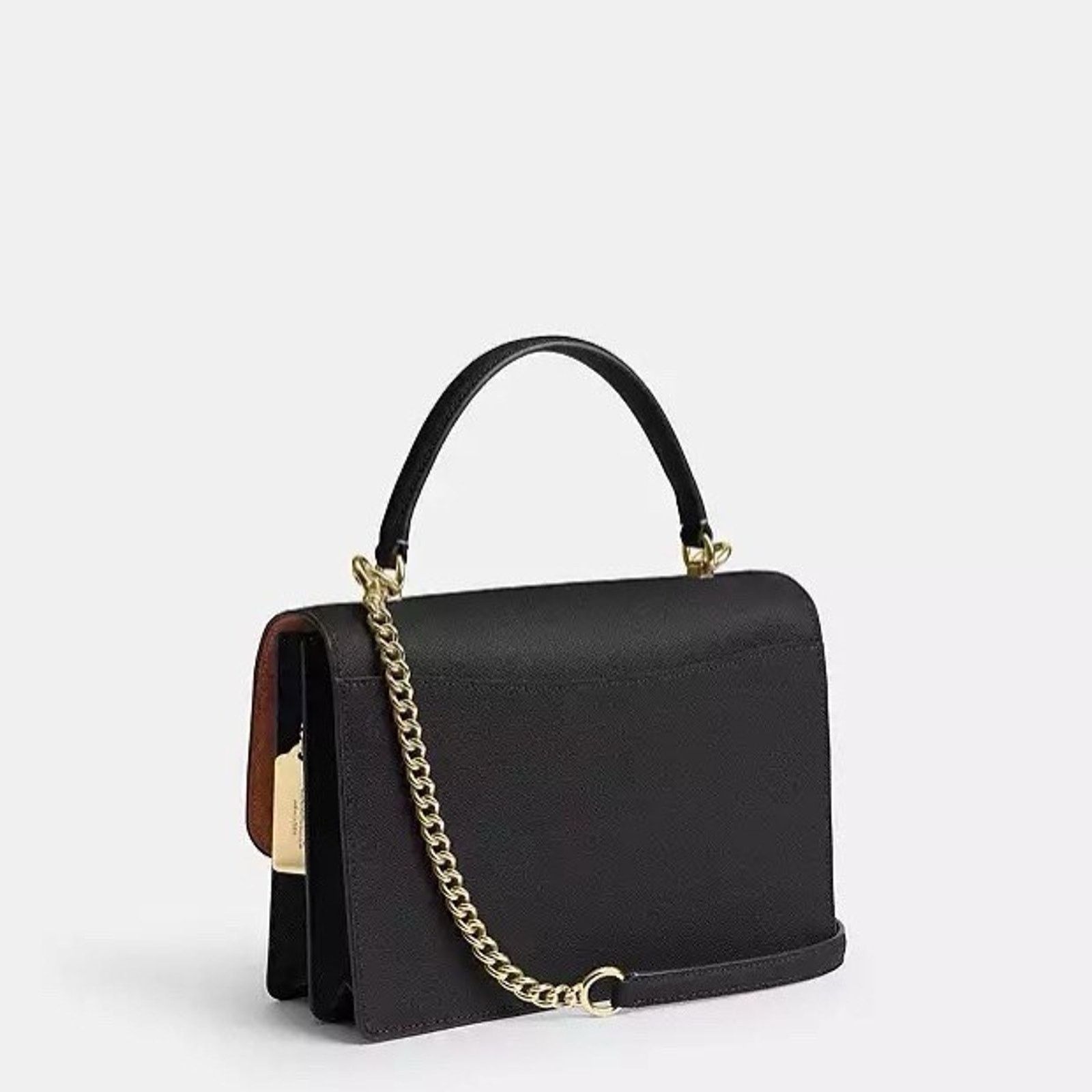 Coach NWT Coach Klare Top Handle Bag Leather CY686 Gold/Black Size ONE SIZE - 10 Thumbnail
