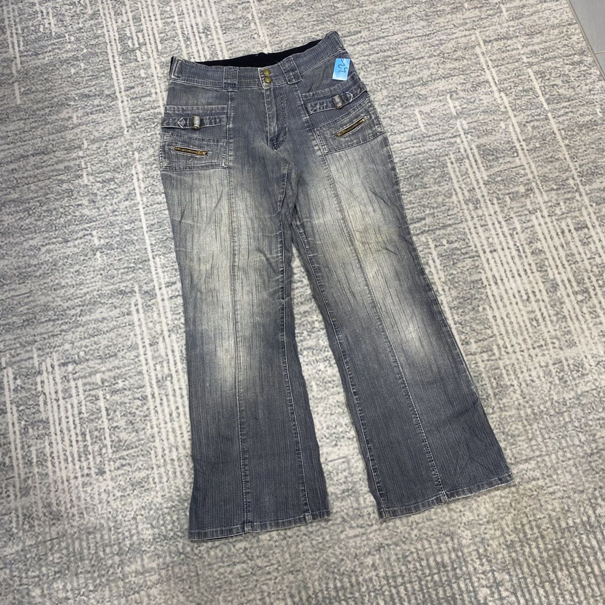 Hysteric Glamour × Japanese Brand × Le Grande Bleu (L.G.B.) Flare ☠️ Advantage F Bootcut Denim Jeans Washed Vintage Size US 30 / EU 46 - 3 Thumbnail