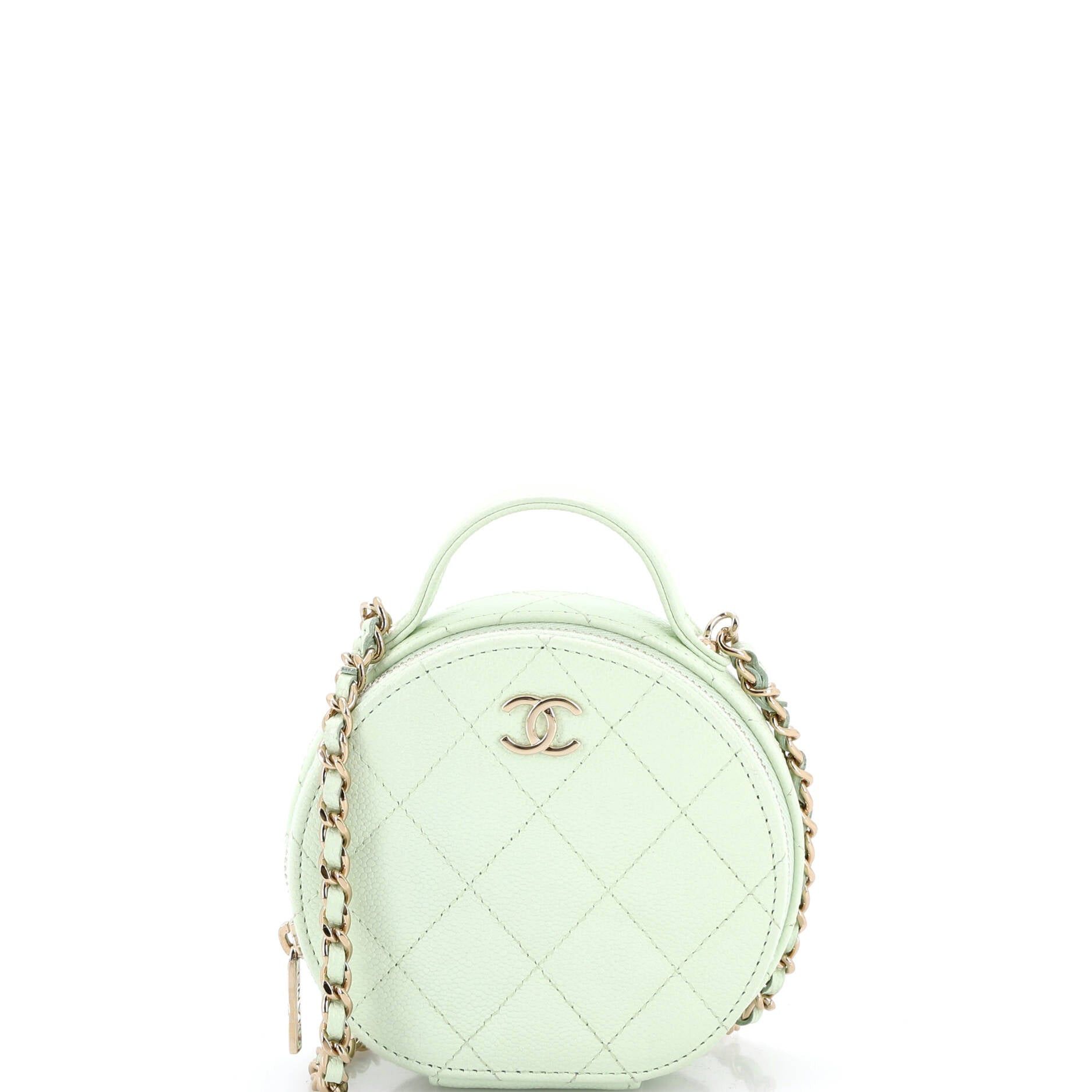 Chanel Handle with Care Round Vanity Case with Chain Size ONE SIZE - 1 Thumbnail