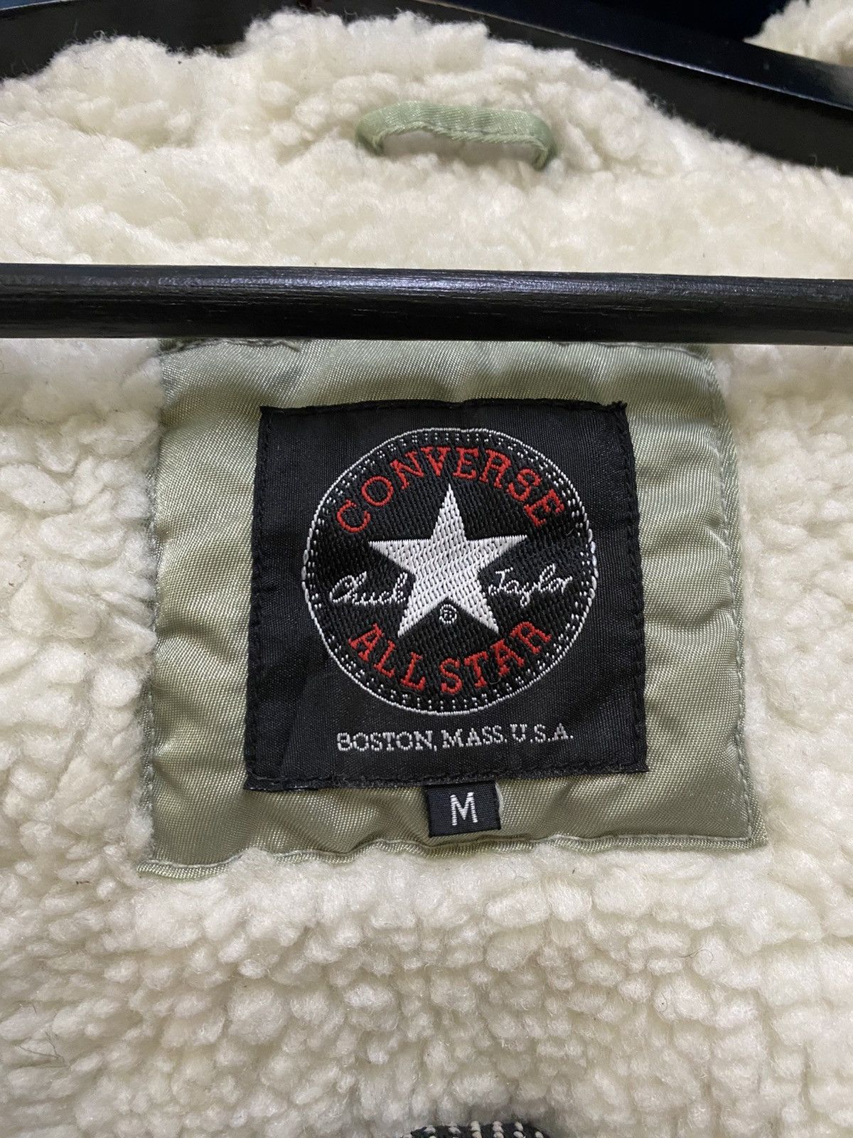 Converse Vintage Converse All Star Padded Parka Jacket Sherpa Lining Size US M / EU 48-50 / 2 - 9 Thumbnail