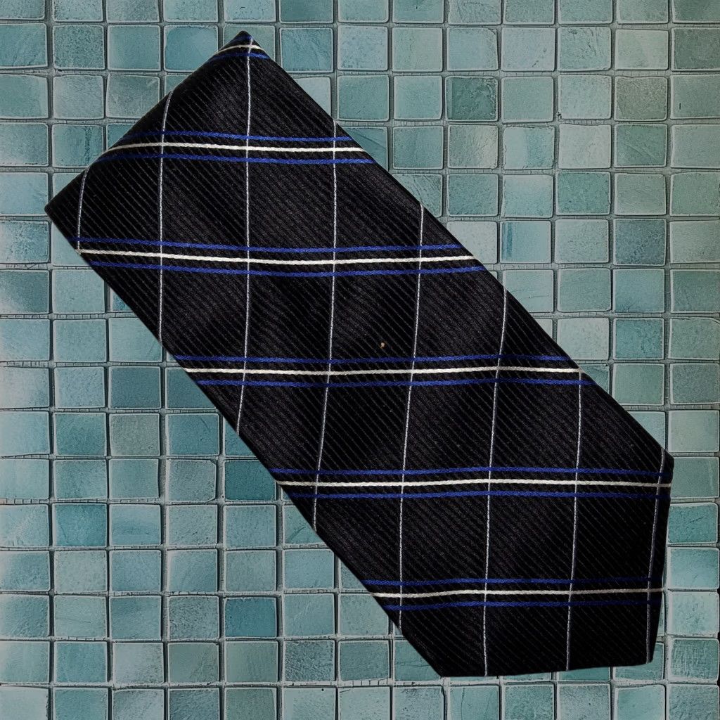 Tommy Hilfiger Men’s Silk Made In Usa Striped Tie Necktie 100%, Men's