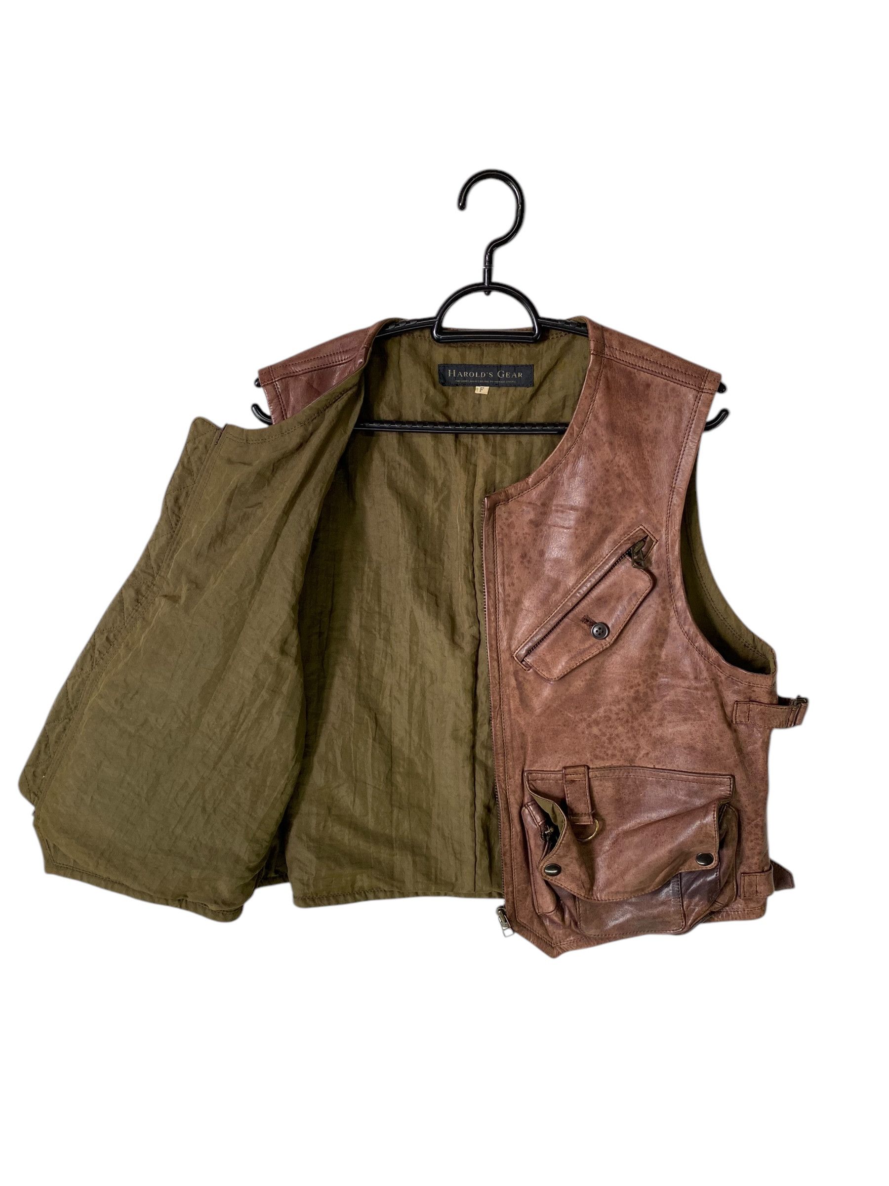 Genuine Leather 2000s Harold's Gear tactical horsehide leather vest Size US S / EU 44-46 / 1 - 3 Thumbnail