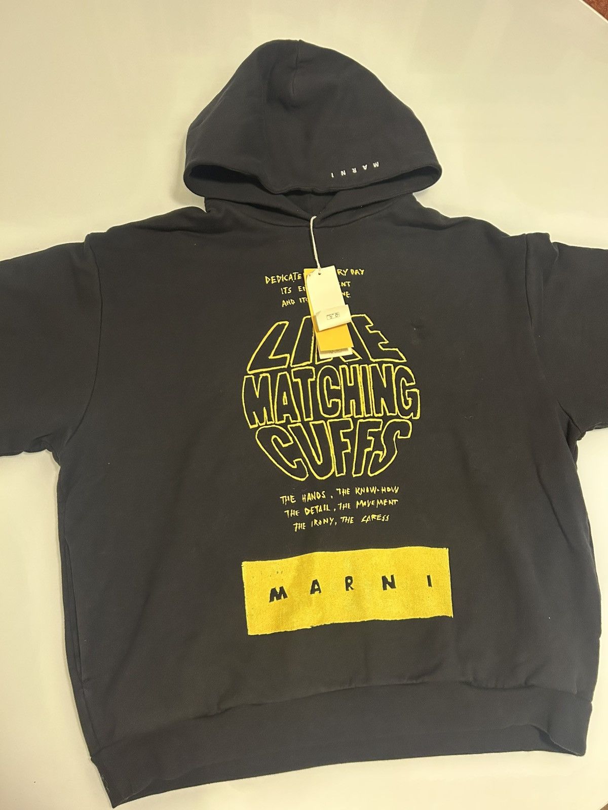 Marni Marni Logo Print Hoodie F23 Size US M / EU 48-50 / 2 - 7 Thumbnail