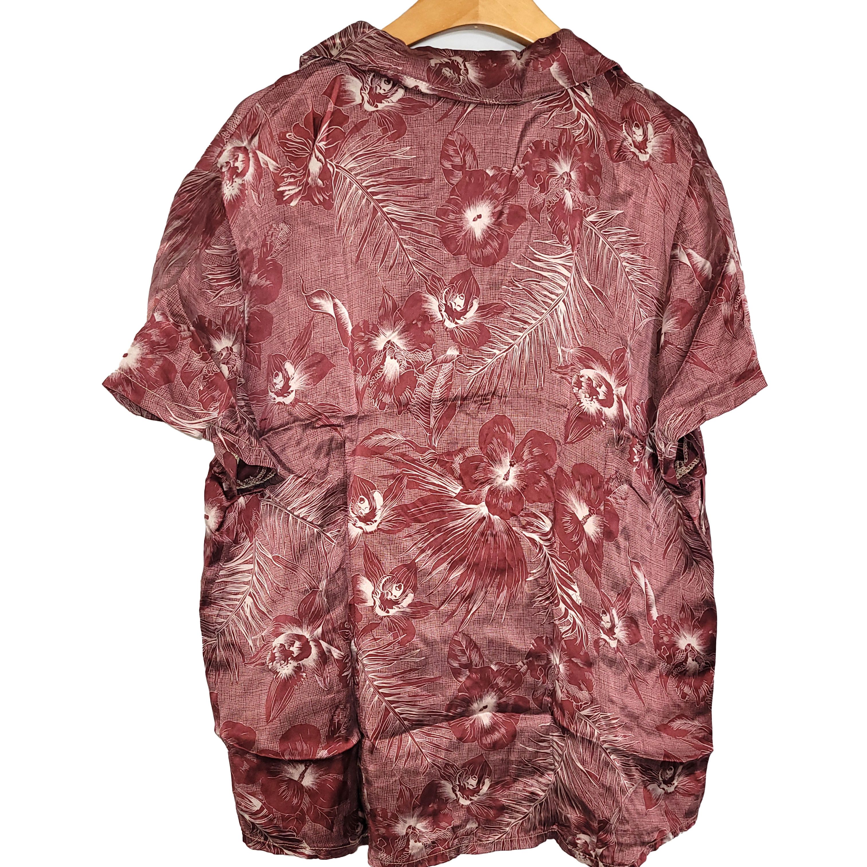 Other Women's Silk Size L Short Sleeve Top Button-Up Shirt SCM734 Size L / US 10 / IT 46 - 2 Thumbnail