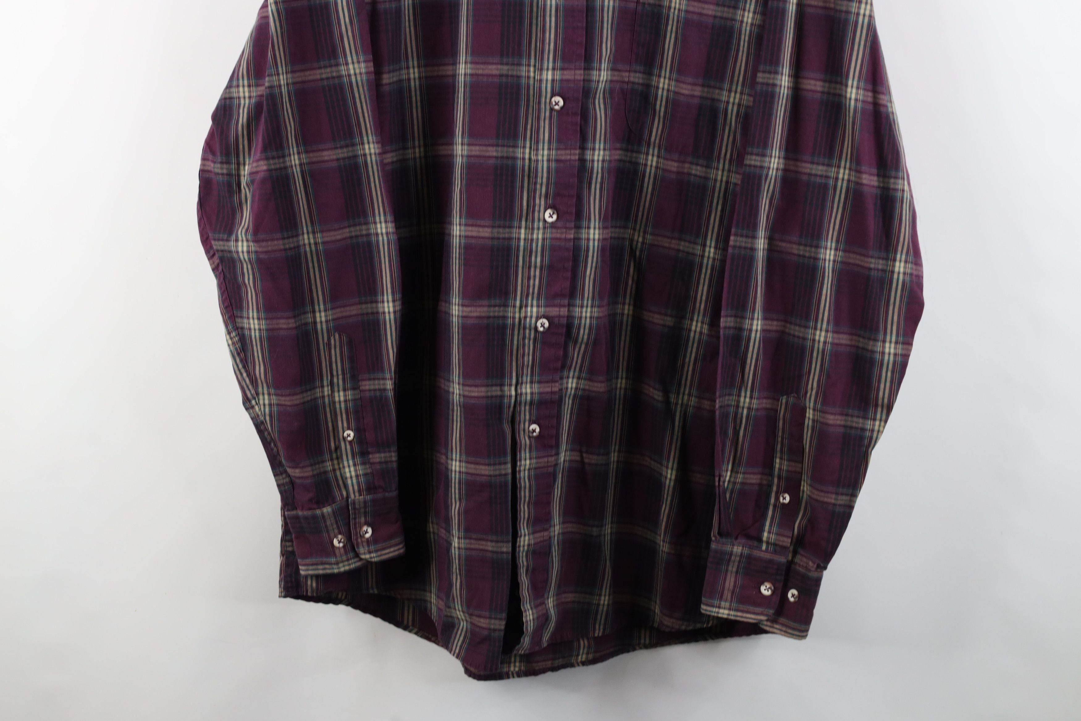Eddie Bauer × Vintage Vintage 90s Eddie Bauer Poplin Collared Button Down Shirt Size US L / EU 52-54 / 3 - 3 Thumbnail