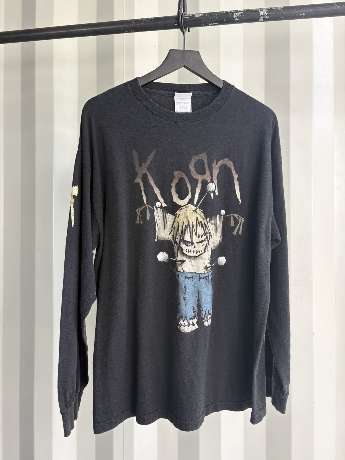 Band Tees Vintage Korn Shirt Thrashed Faded Distressed Grunge Band Size US XL / EU 56 / 4 - 2 Thumbnail