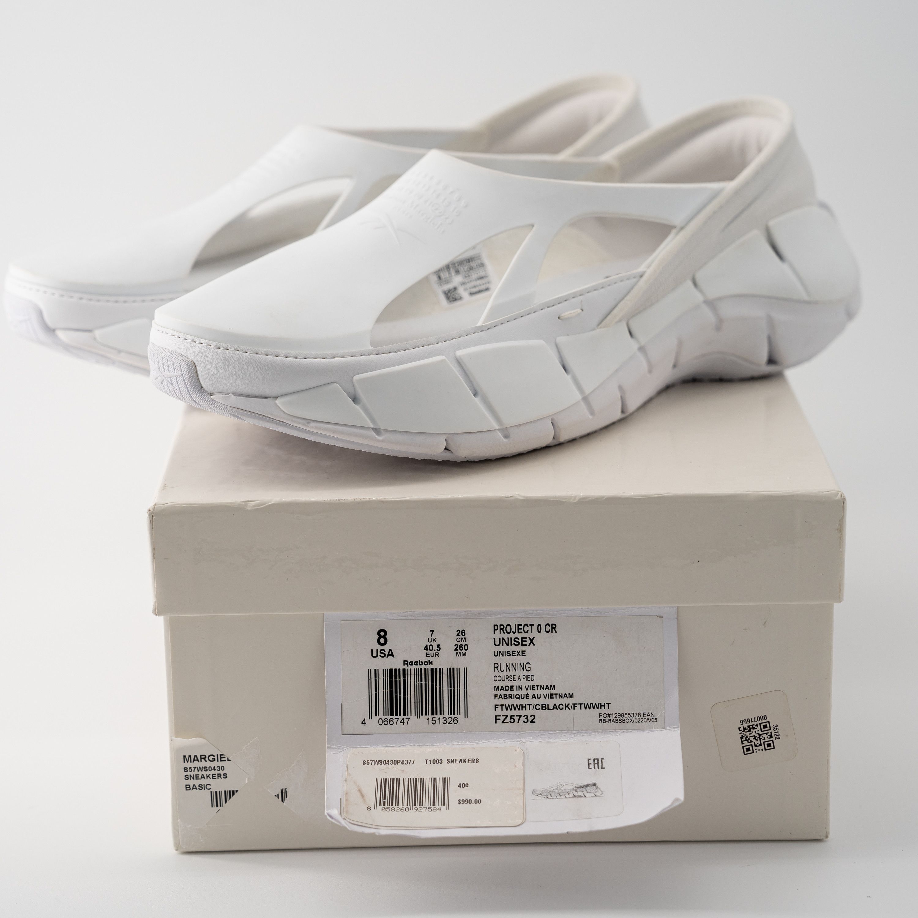Maison Margiela × Reebok 8 Maison Margiela Reebok White Croafer Slip On Project 0 CR Size US 8 / EU 41 - 9 Thumbnail