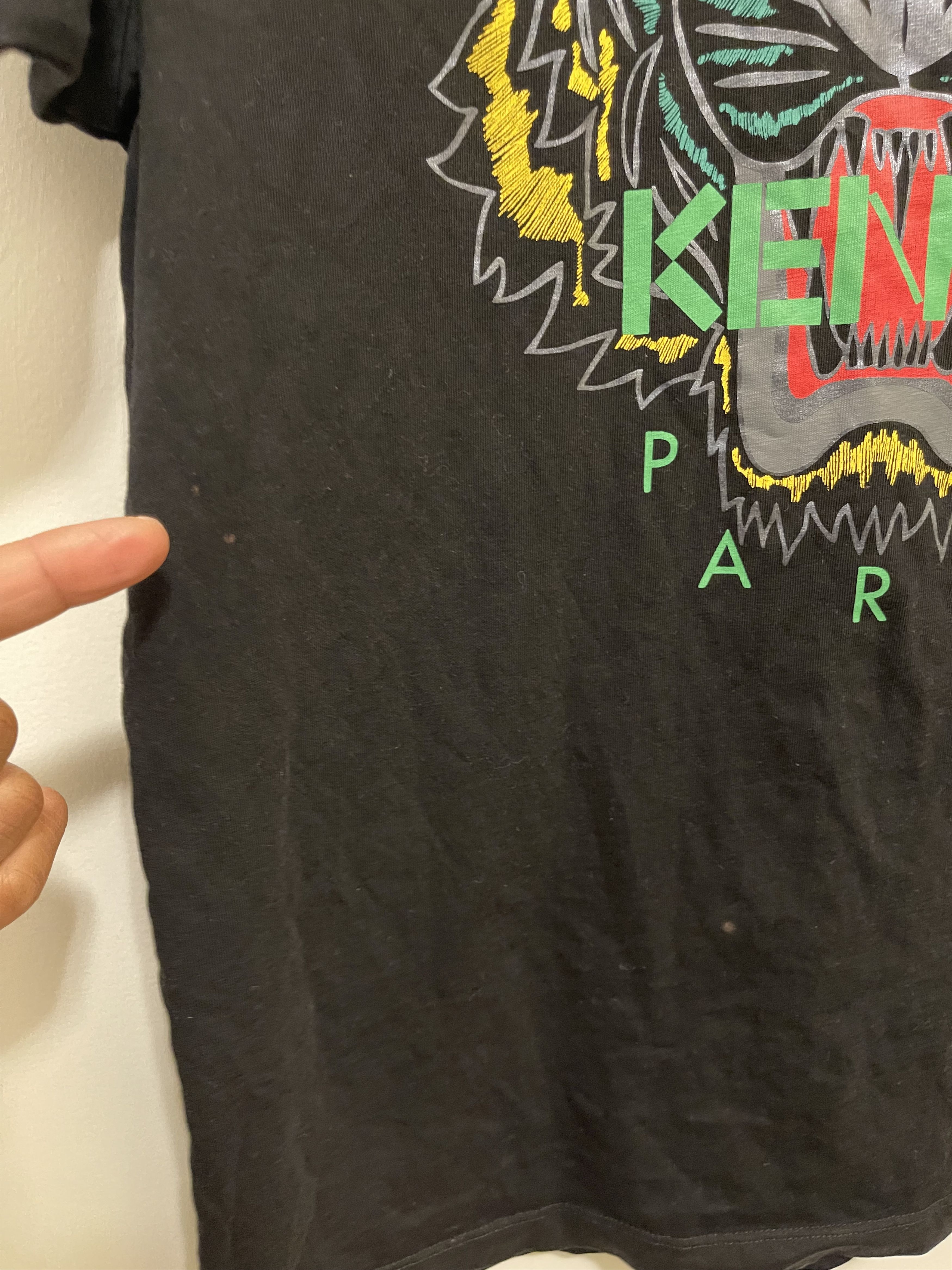 Kenzo KENZO PARIS BLACK TEE TIGER PRINT LOGO Size US M / EU 48-50 / 2 - 15 Thumbnail