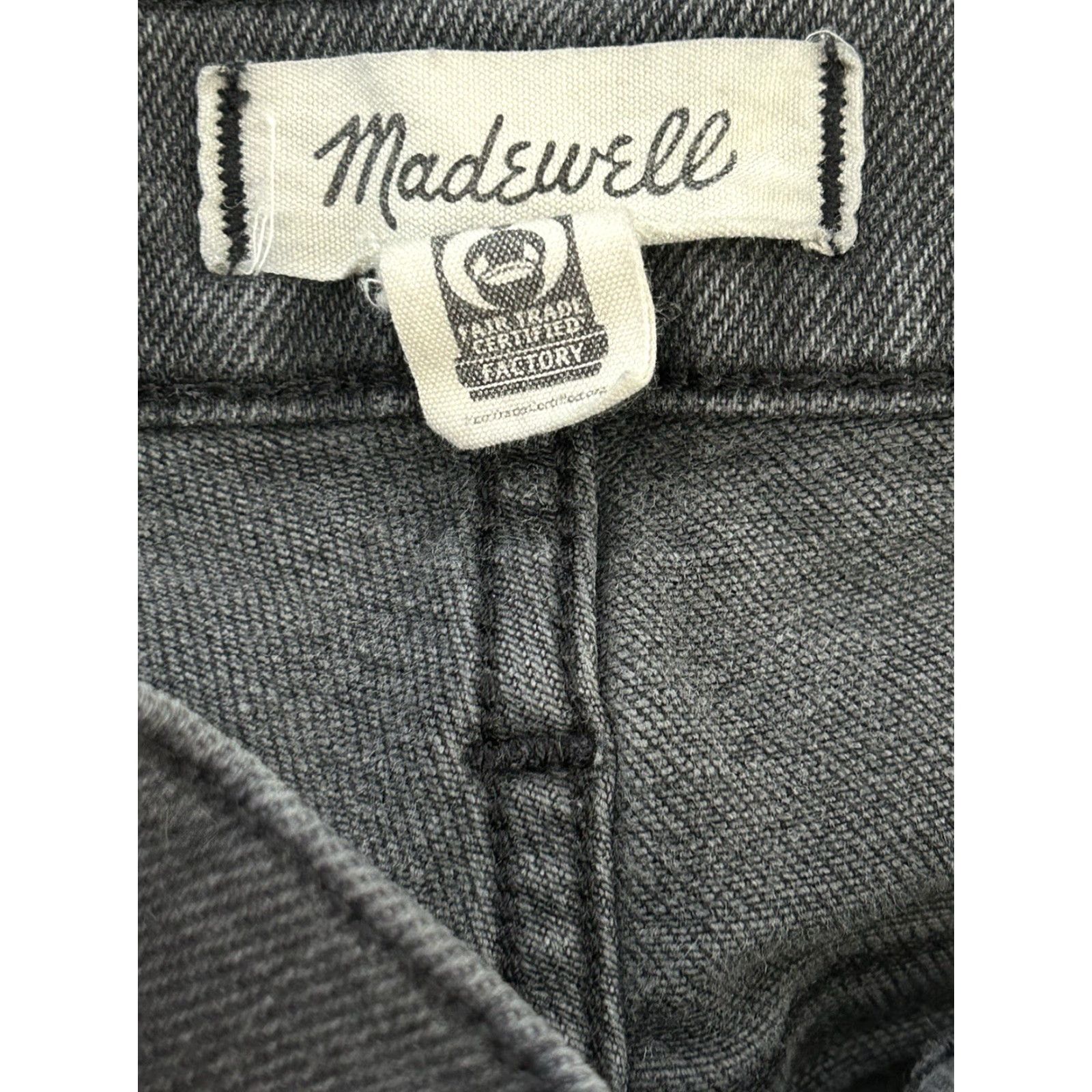 Madewell Womens Madewell Jeans Denim Gray 10” High Rise Skinny 26 Button Closure 5-Pocket Regular Size jeans Womens (Gray) Size 26" / US 2 / IT 38 - 5 Thumbnail