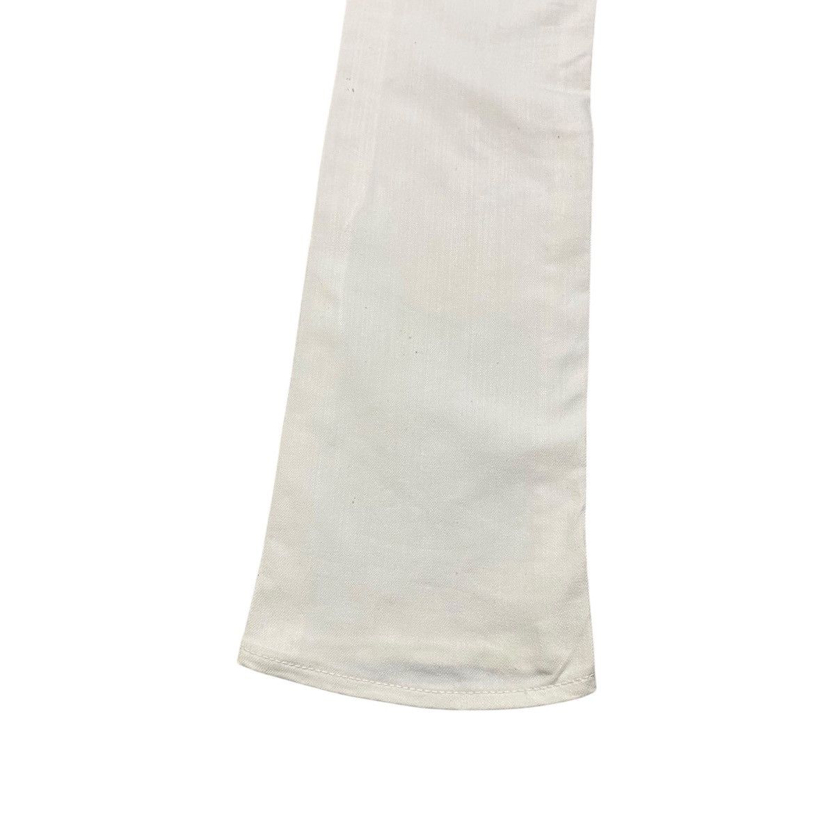 GOSTAR DE FUGA FUGA JAPAN White Denim Low Flare Jeans Size US 30 / EU 46 - 14 Thumbnail