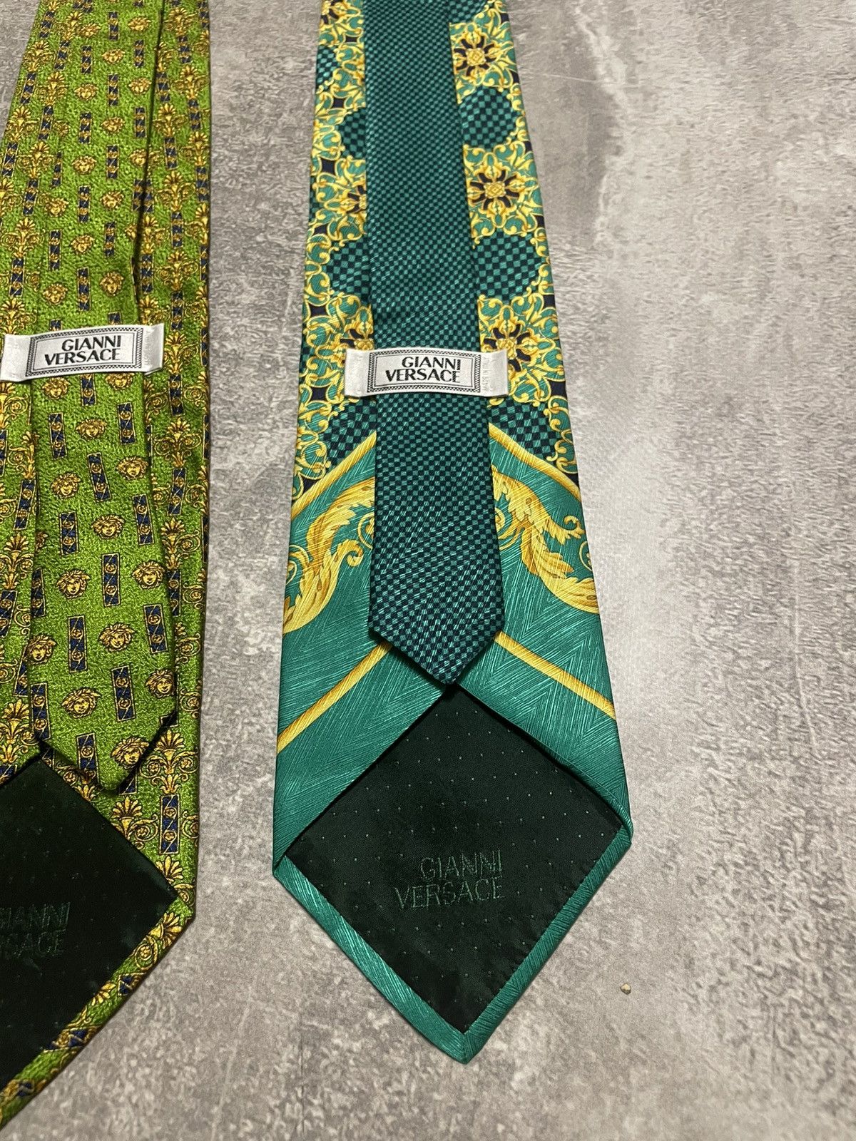 Versace x3 Vintage Gianni Versace Monogram Silk Ties Size ONE SIZE - 12 Thumbnail