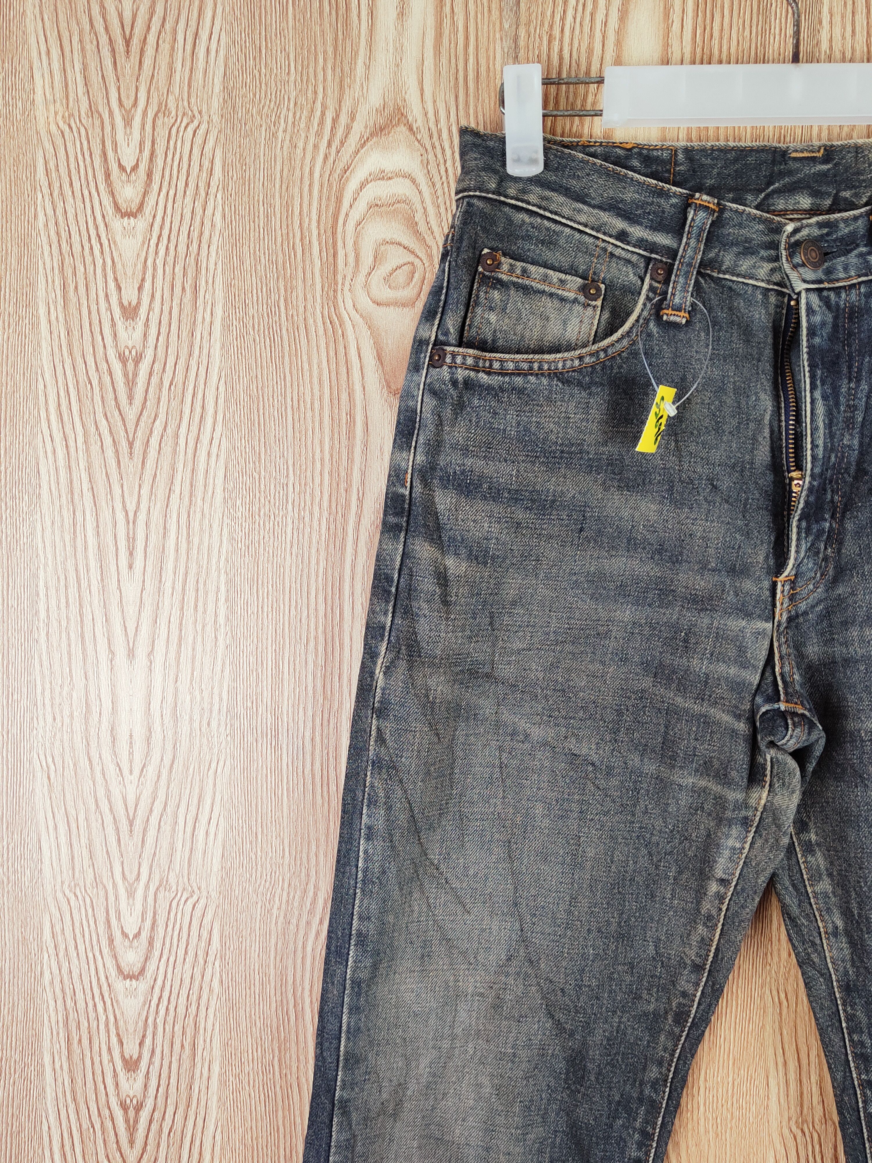 Edwin Edwin Black Distressed Ripped Jeans #S2696 Size US 28 / EU 44 - 3 Thumbnail