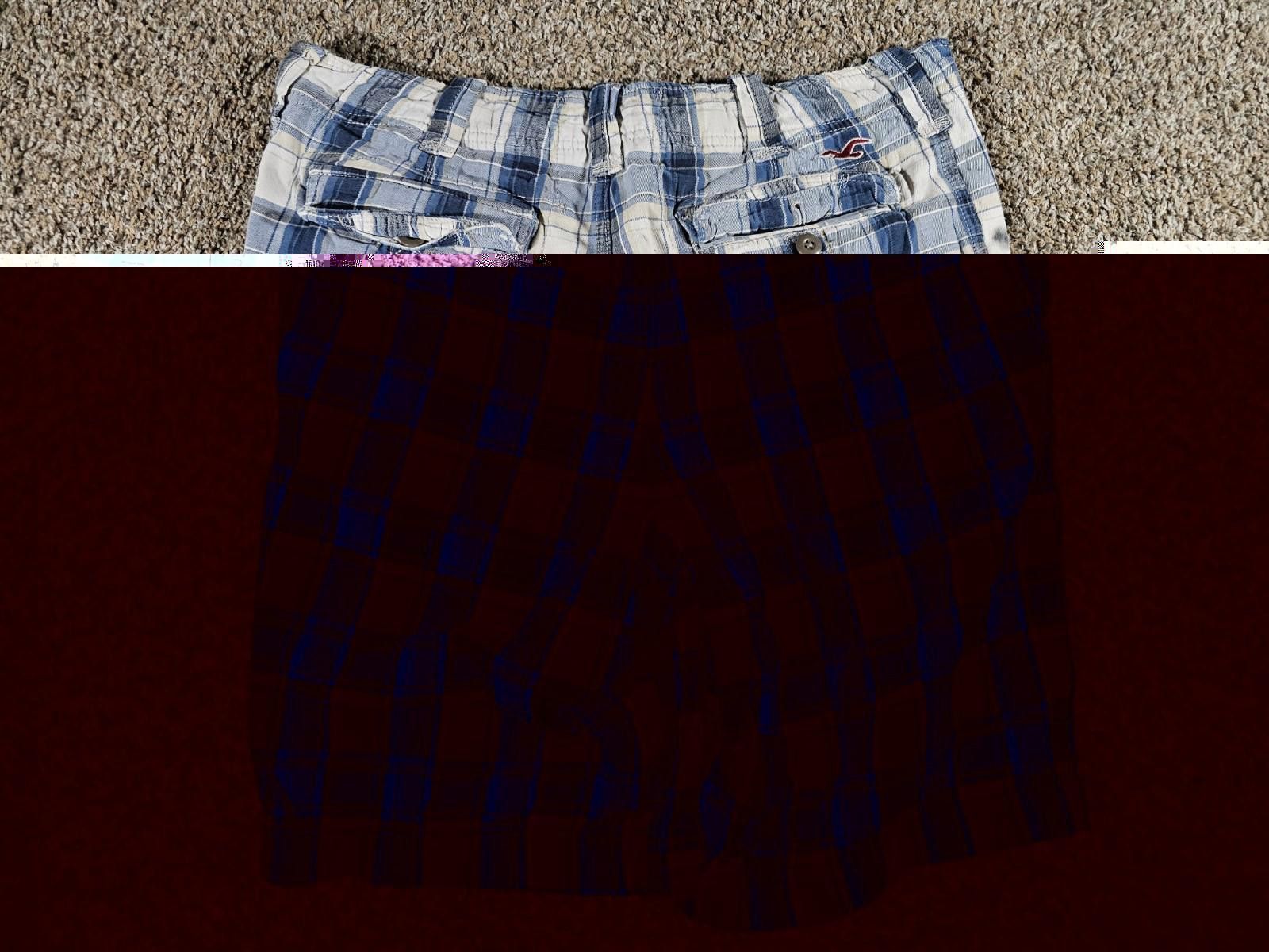 Hollister Hollister White Blue Plaid Sz 32 Shorts Size US 32 / EU 48 - 6 Thumbnail