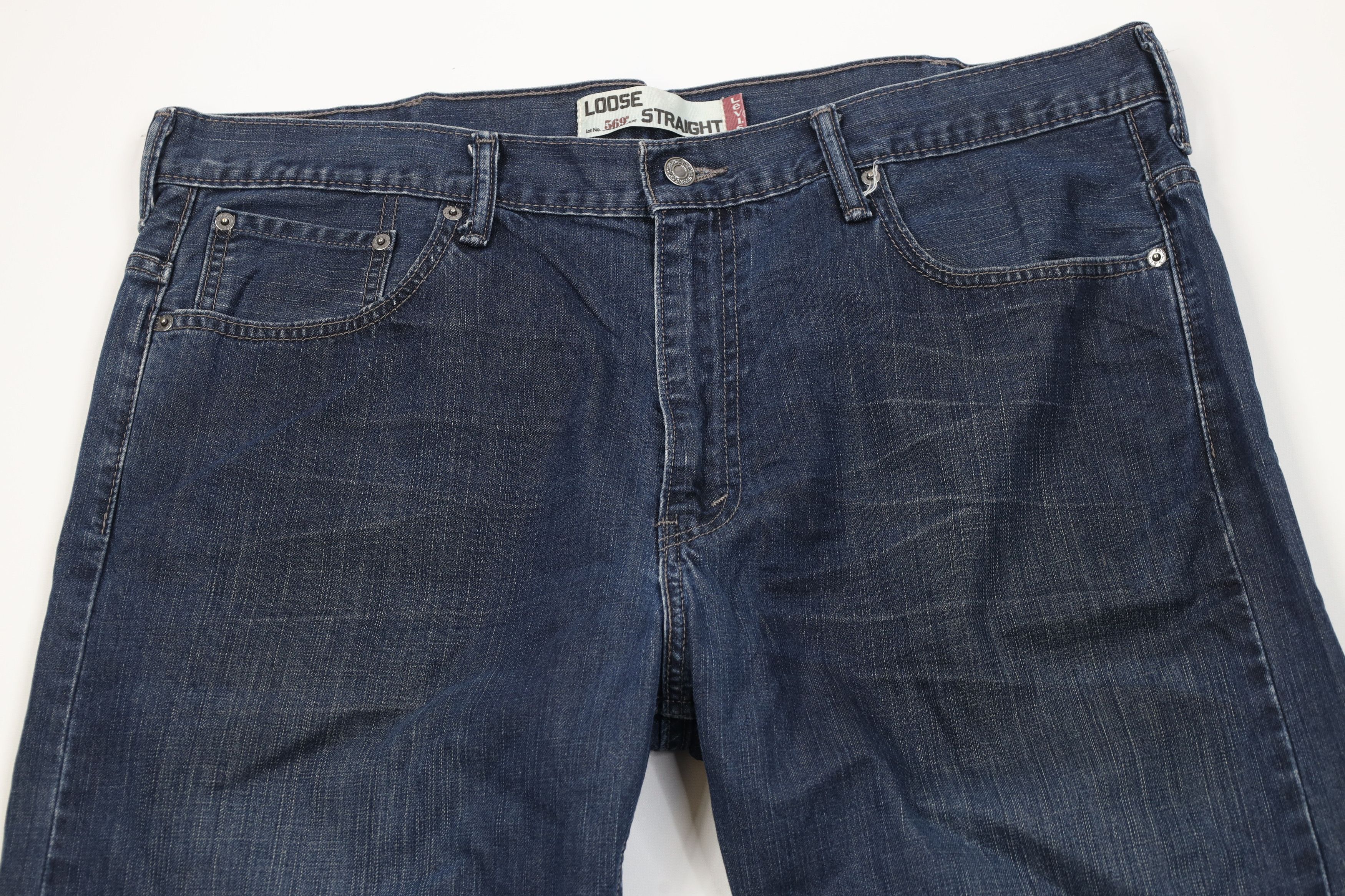 Levi's Vintage Y2K Levis 569 Wide Leg Denim Jeans Blue Cotton Size US 38 / EU 54 - 2 Thumbnail